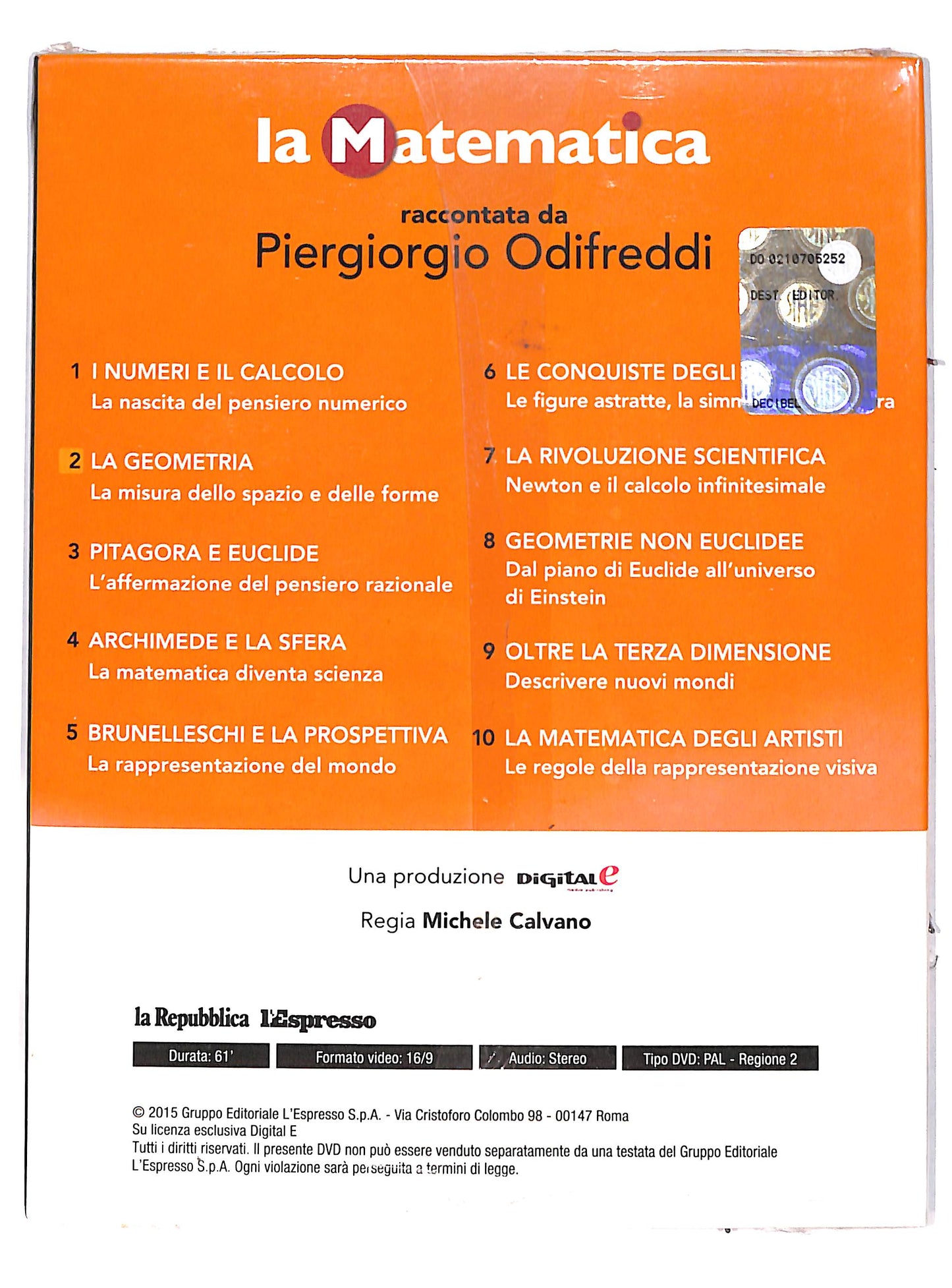 EBOND La Matematica vol.2 La geometria la misura dello spazio DVD DB609302
