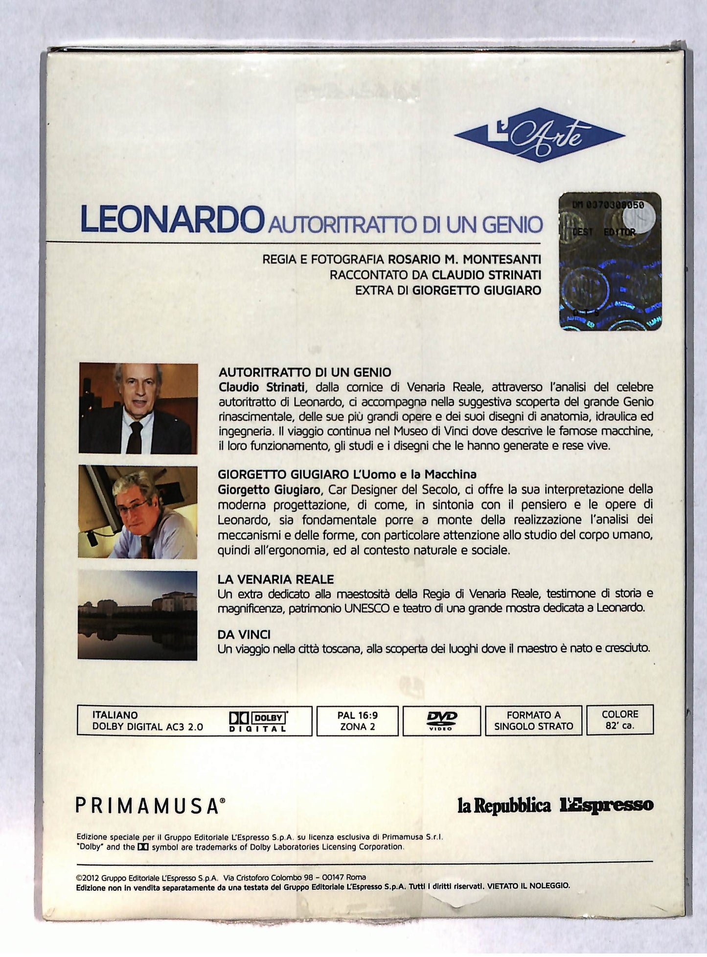 EBOND Leonardo autoritratto di un genio vol.2 DIGIPACK EDITORIALE DVD DB609306