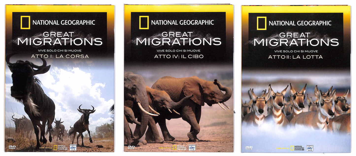 EBOND Great Migrations vive solo chi si muove 3 dischi DVD DB609333