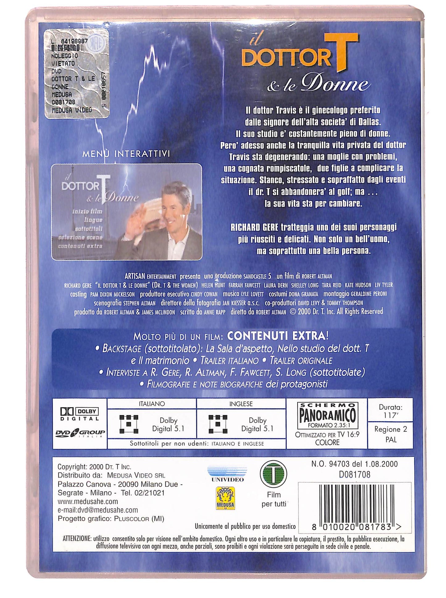 EBOND Il Dottor T & Le Donne DVD DB609357