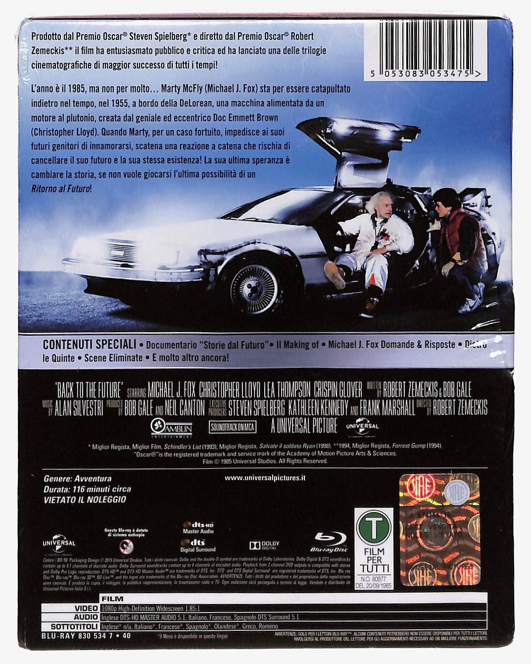 EBOND Back to the Future STEELBOOK BLURAY BLURAY DB609376