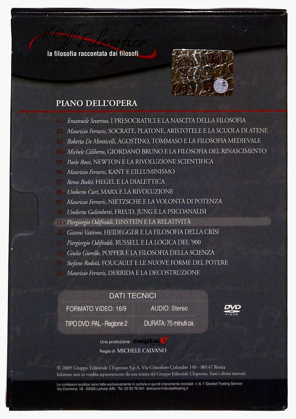 EBOND Einstein e la relativita Il caffe filosofico 11 EDITORIALE DVD DB609389