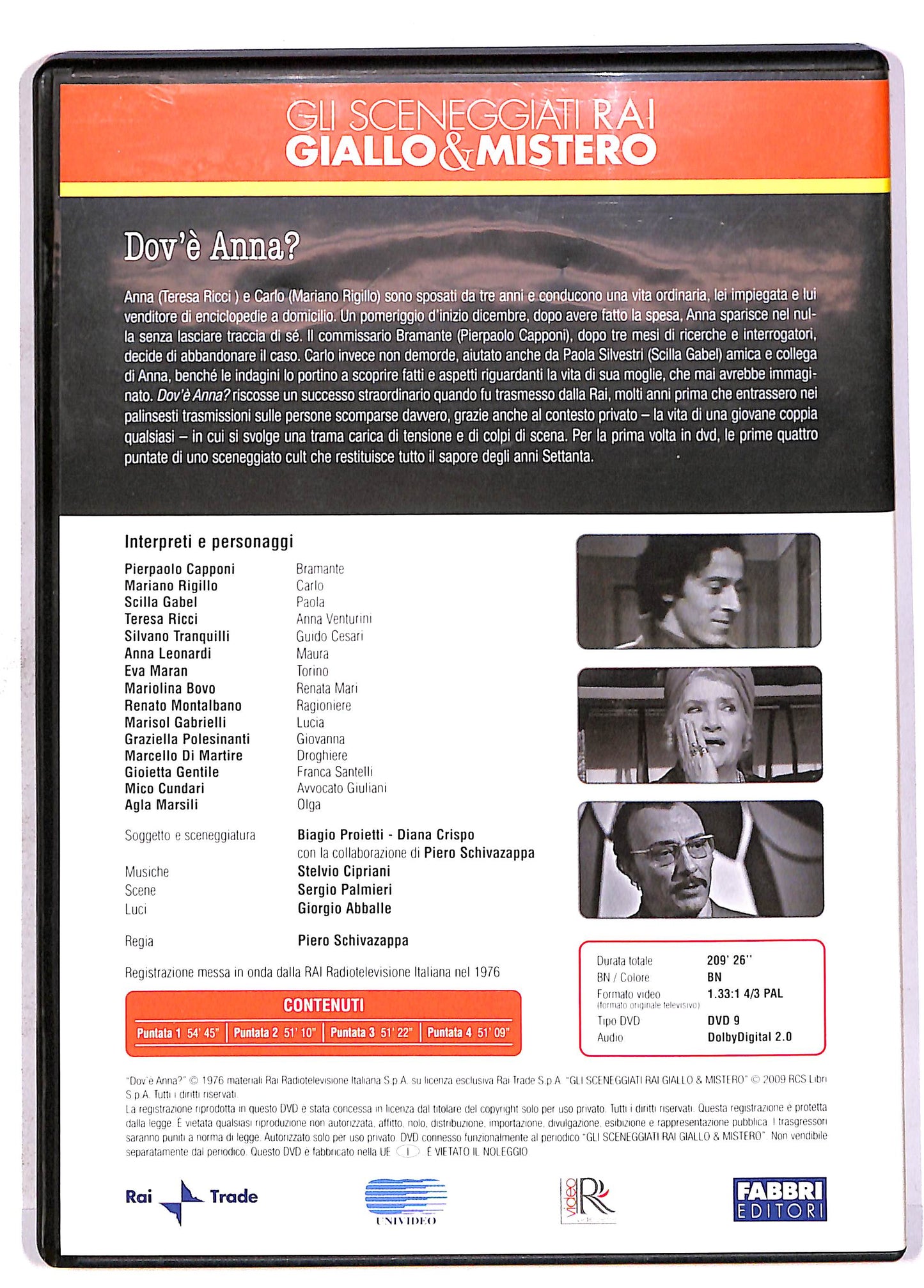 EBOND Dov'è Anna Puntate 1-4 Editoriale DVD DB609619