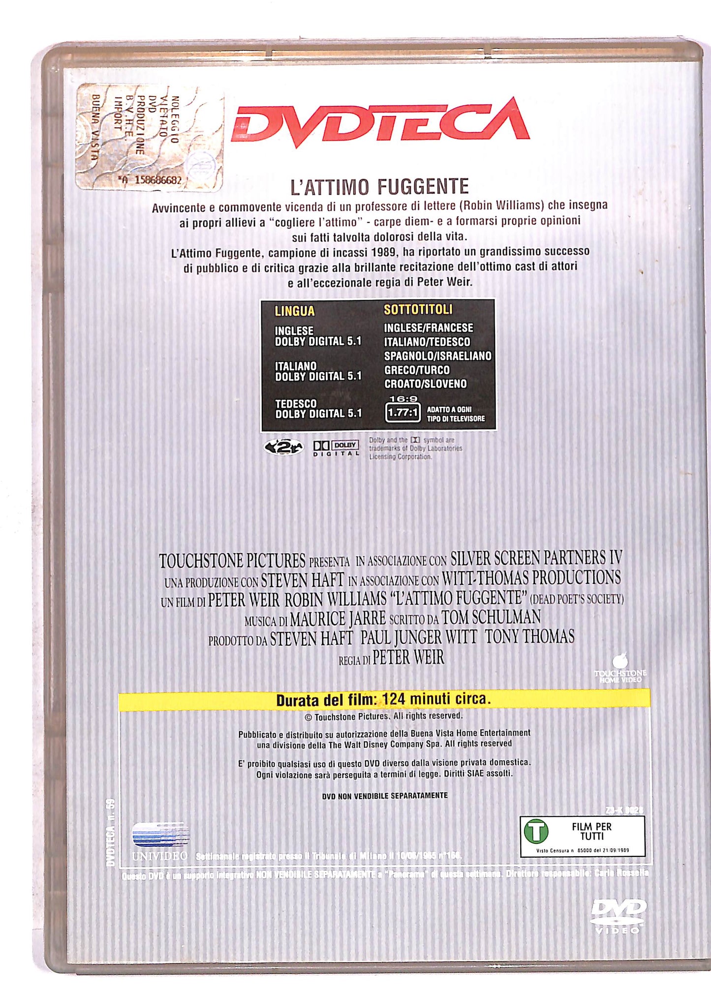 EBOND L'attimo fuggente EDITORIALE DVD DB609622