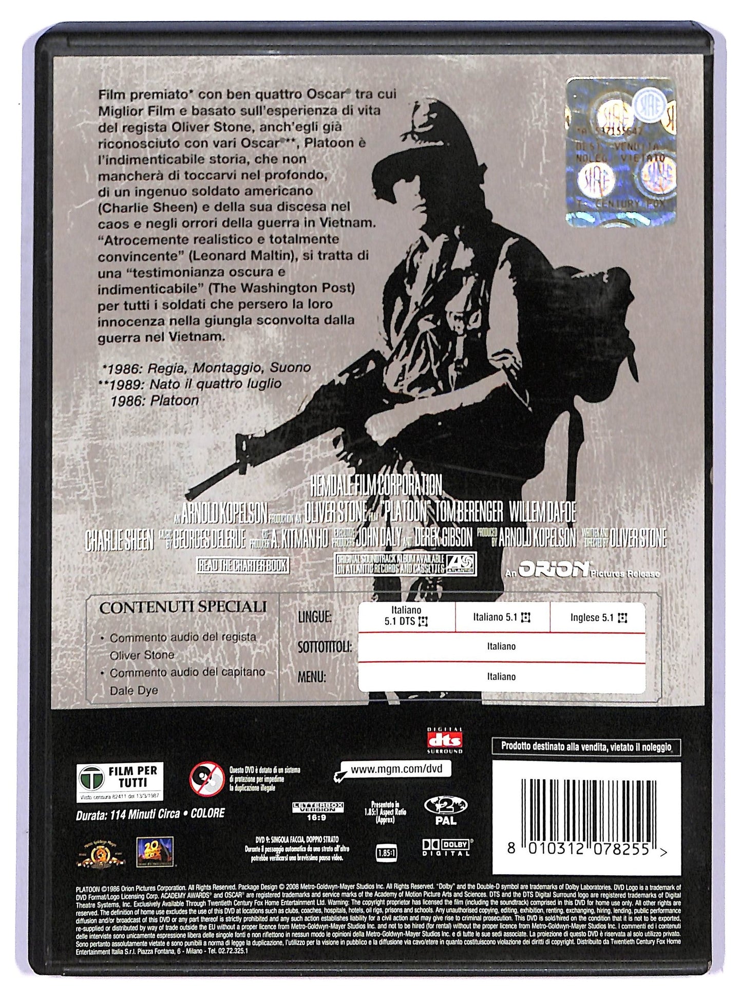 EBOND Platoon DVD DB610003