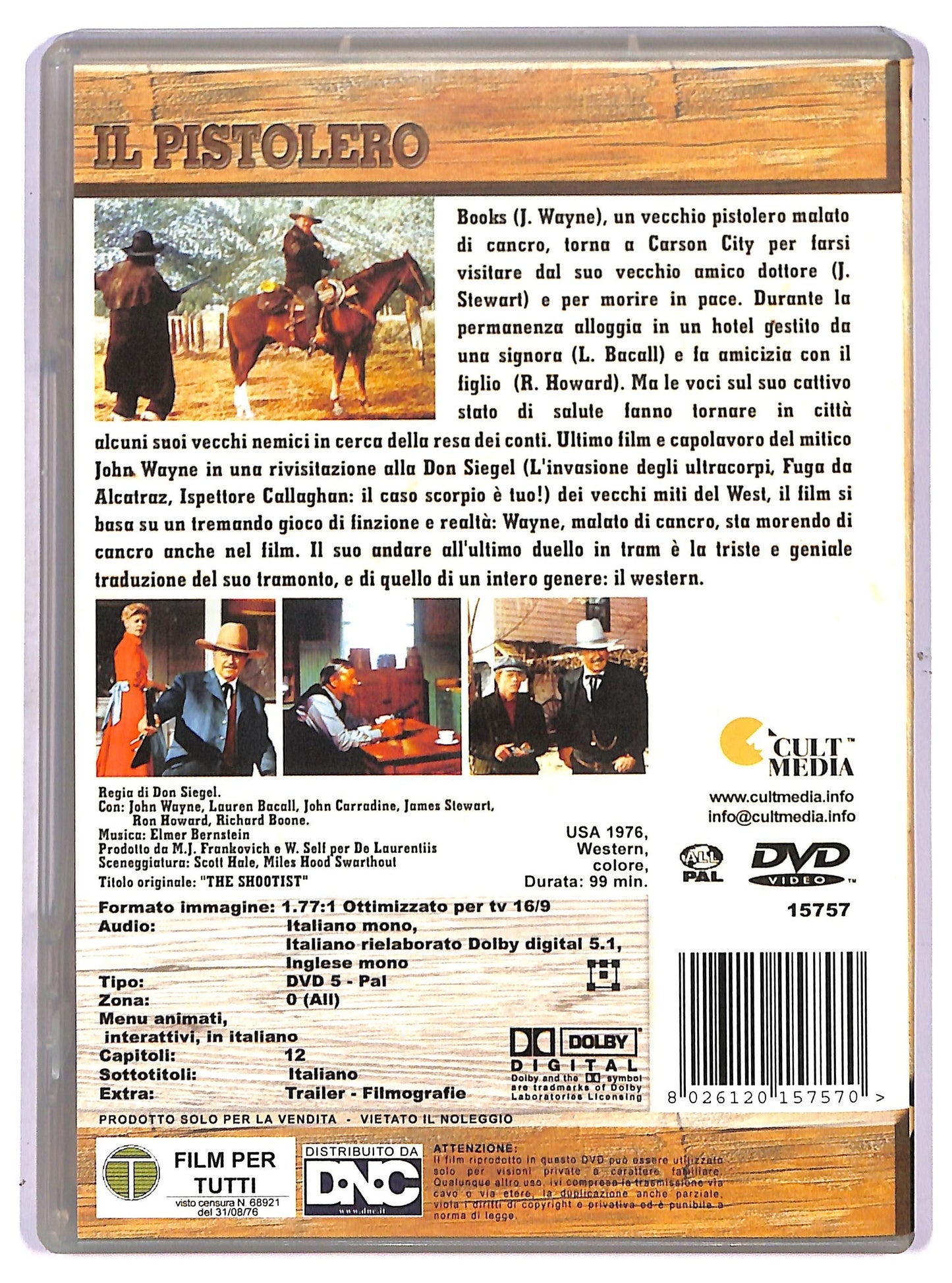 EBOND Il pistolero (film 1976) DVD DB610056