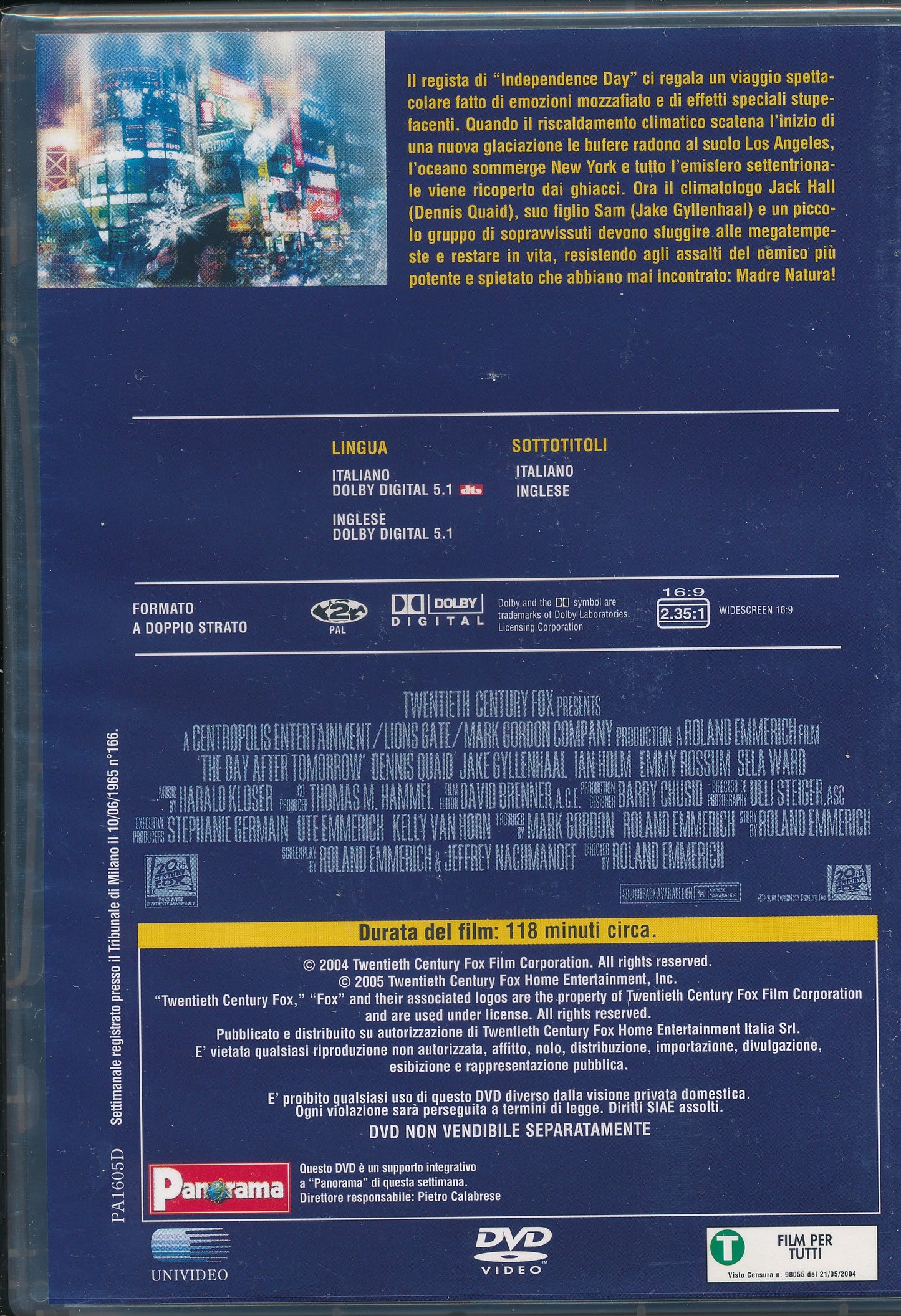 EBOND The day after tomorrow - L'alba del giorno dopo DVD DB610061