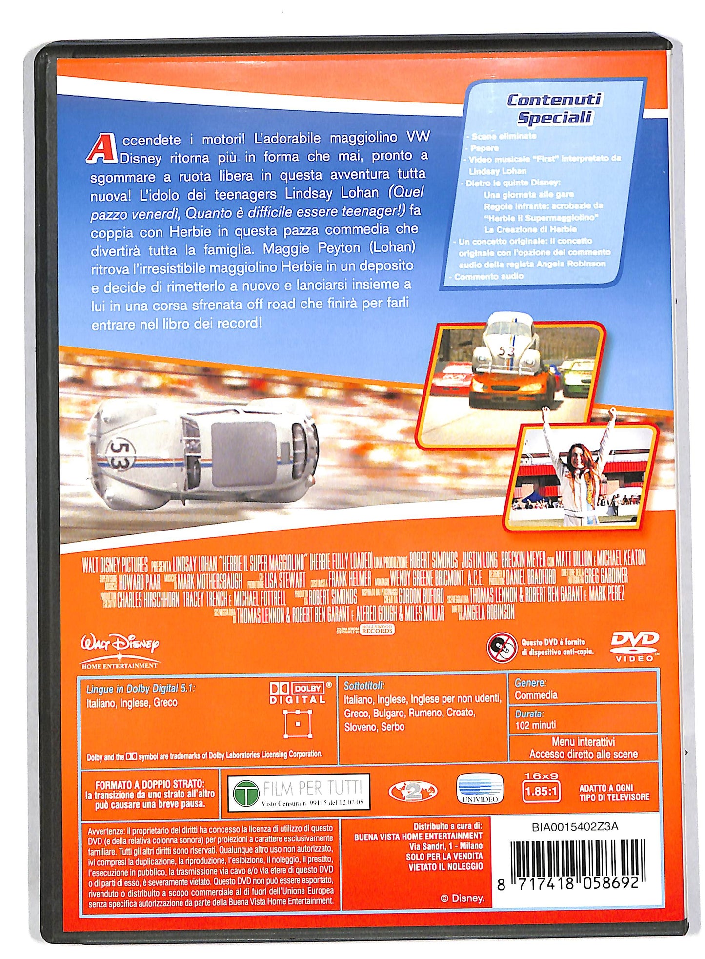 EBOND Herbie - Il super maggiolino DVD DB610114