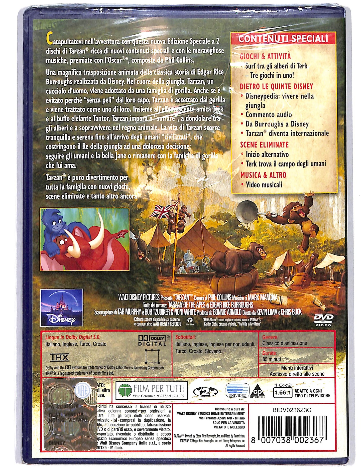 EBOND Tarzan EDIZIONE SPECIALE 2 dischi DVD DB610144