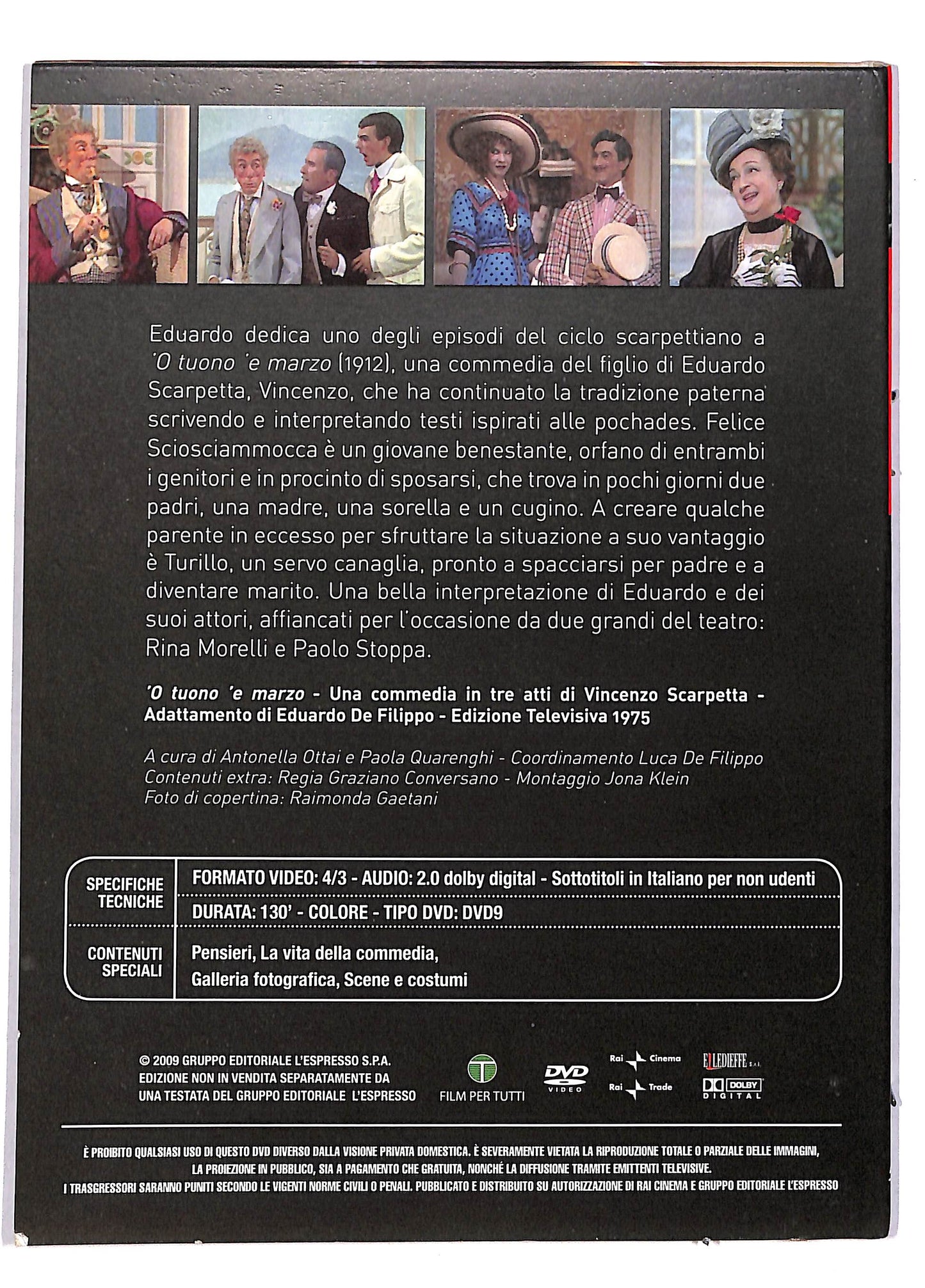 EBOND O Tuono e Marzo Eduardo e il Teatro Di Scarpetta DVD DB610932