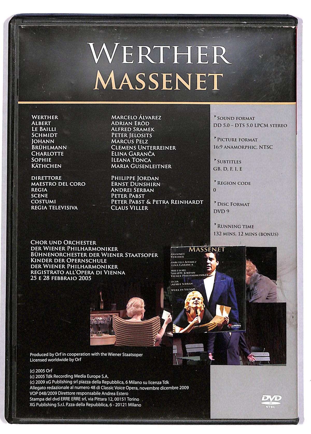 EBOND Werther Massenet Classici Opera DVD DB610939