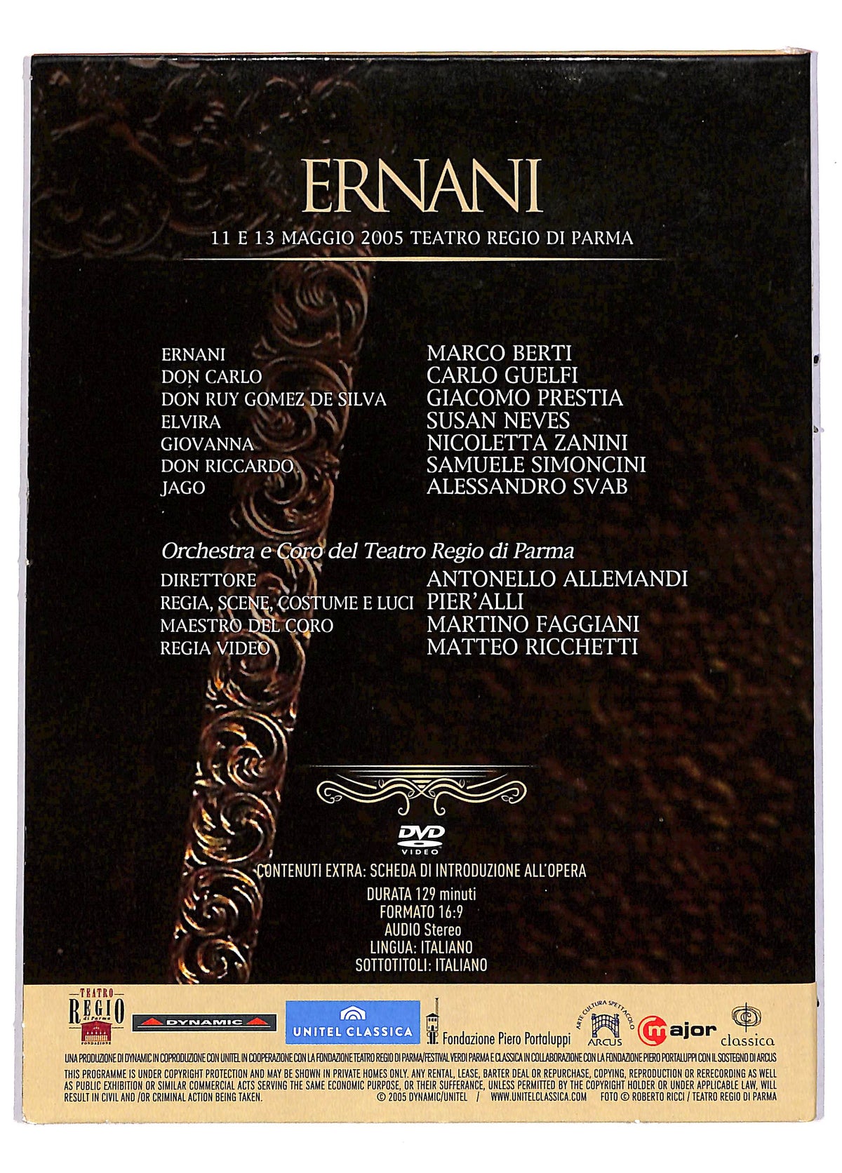 EBOND Verdi le Opere Vol.14 - Ernani DIGIPACK EDITORIALE DVD DB610948