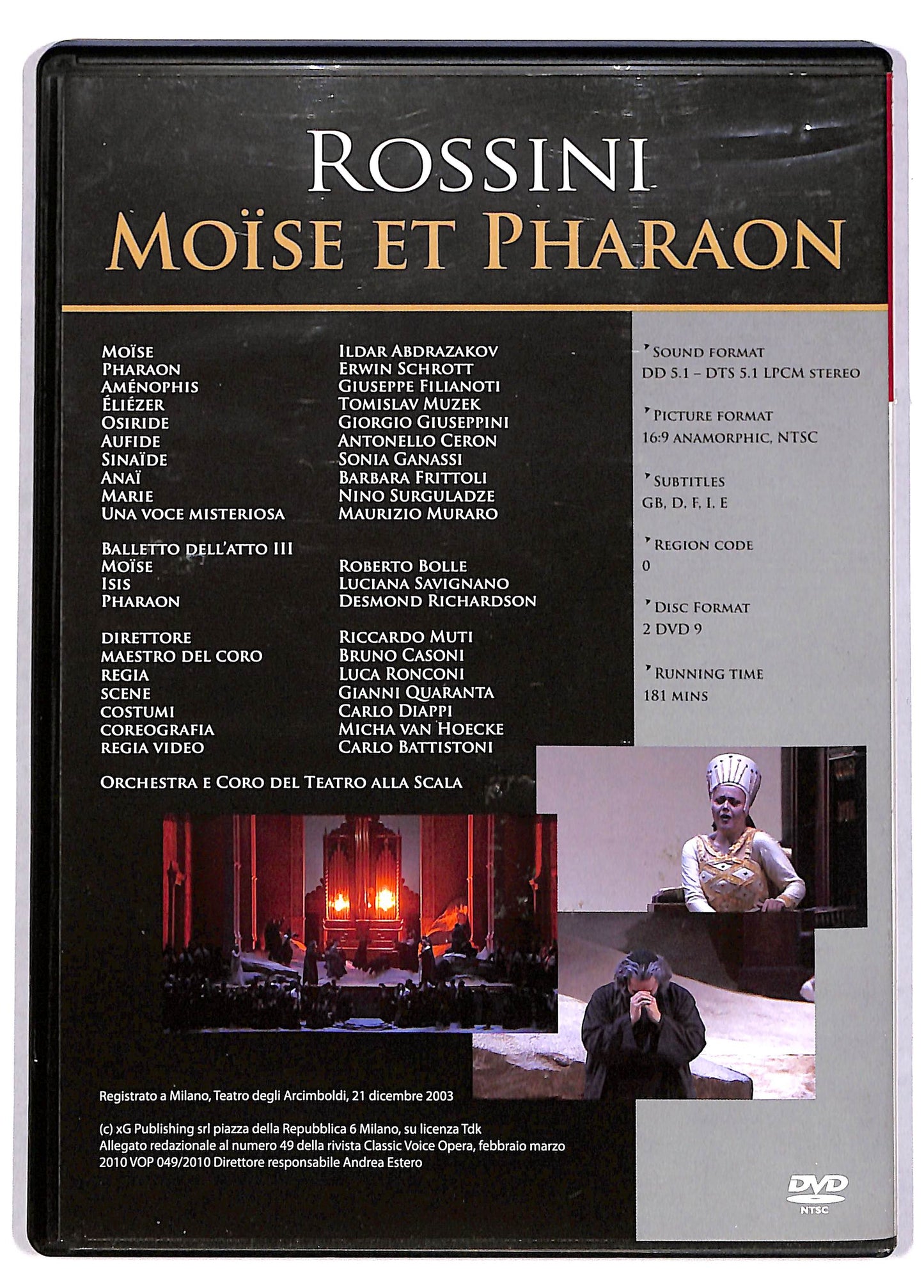 EBOND Rossini - Moise et Pharaon - Opera Classici - vol. 49 DVD DB610973