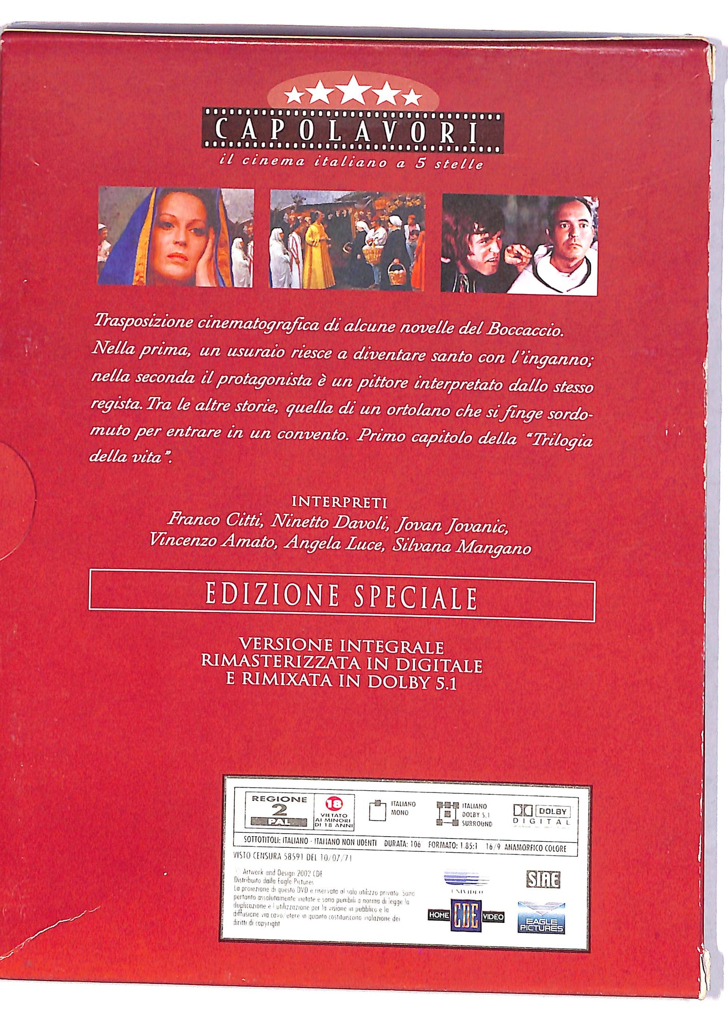 EBOND Il Decameron EDITORIALE DVD DB610980
