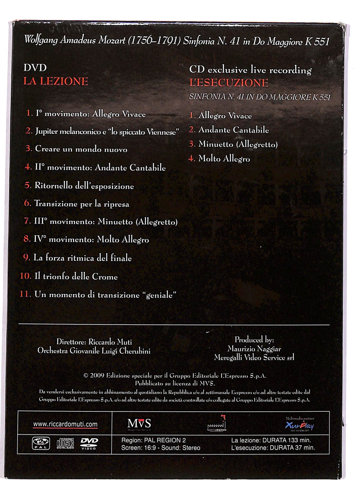 EBOND Riccardo Muti Lezioni In Concerto vol.6 EDITORIALE +DVD DB611007