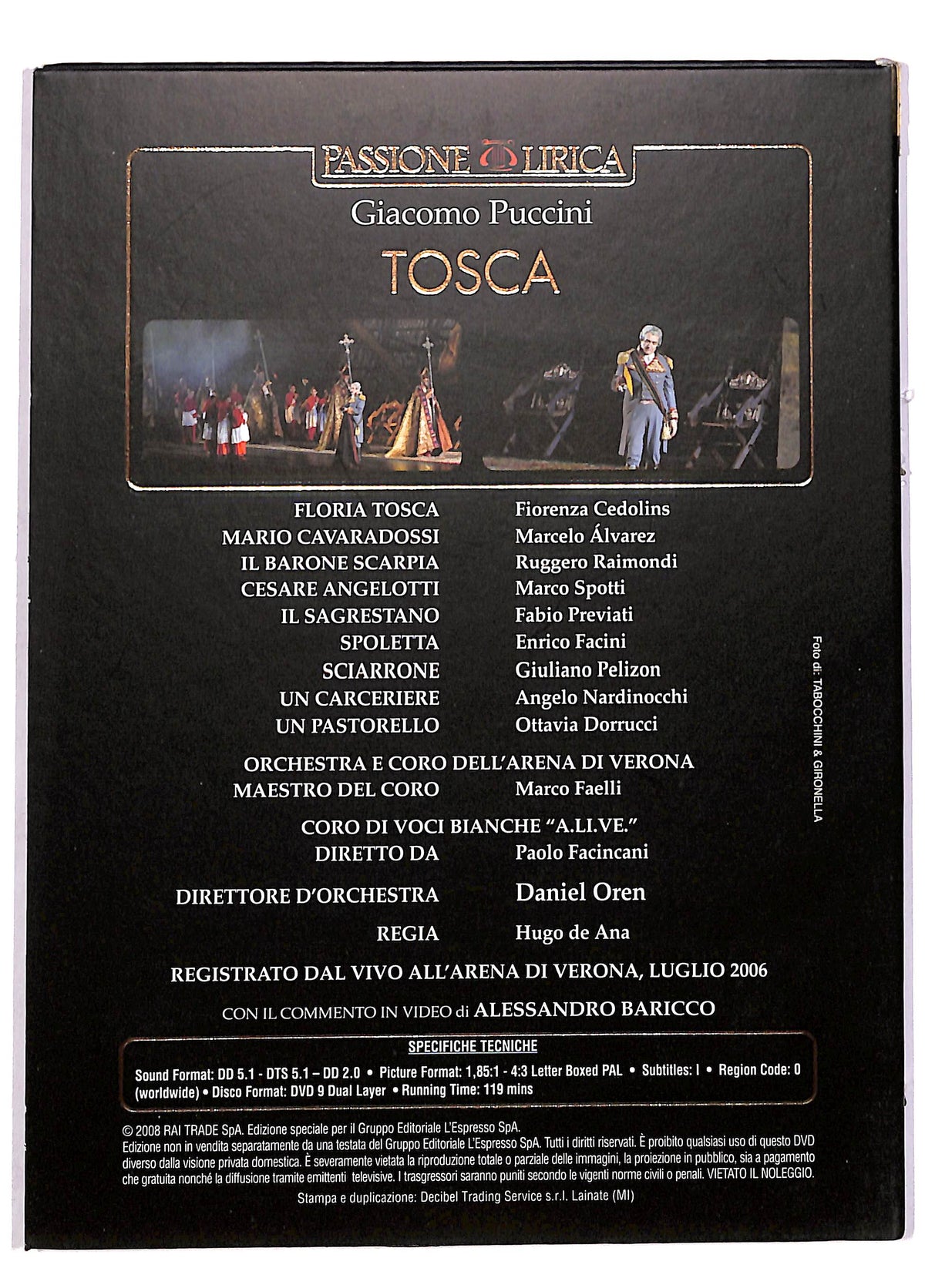 EBOND Tosca Passione Lirica EDITORIALE DVD DB611019