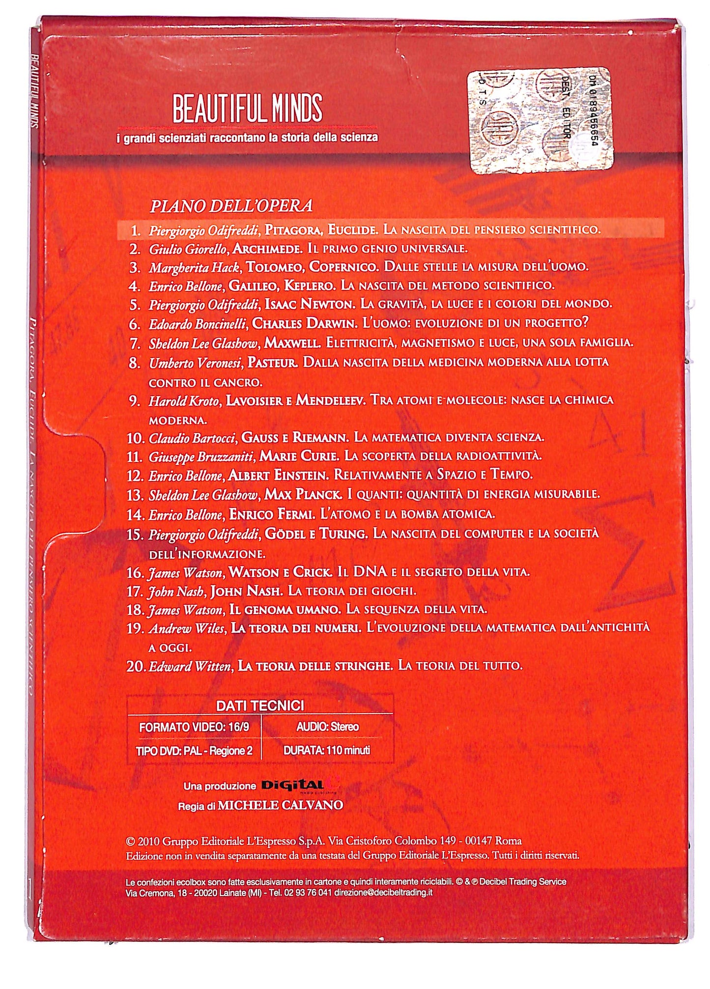 EBOND Piergiorgio Odifreddi C'era una volta un paradosso EDITORIALE DVD DB611053