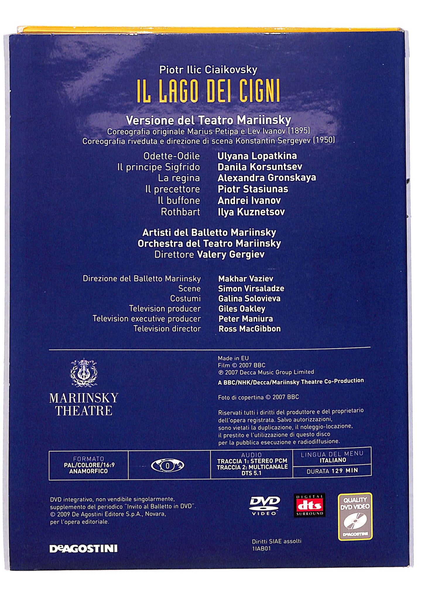 EBOND Il lago dei cigni booklet Invito al balletto n 43 DeAgostini DVD DB611242