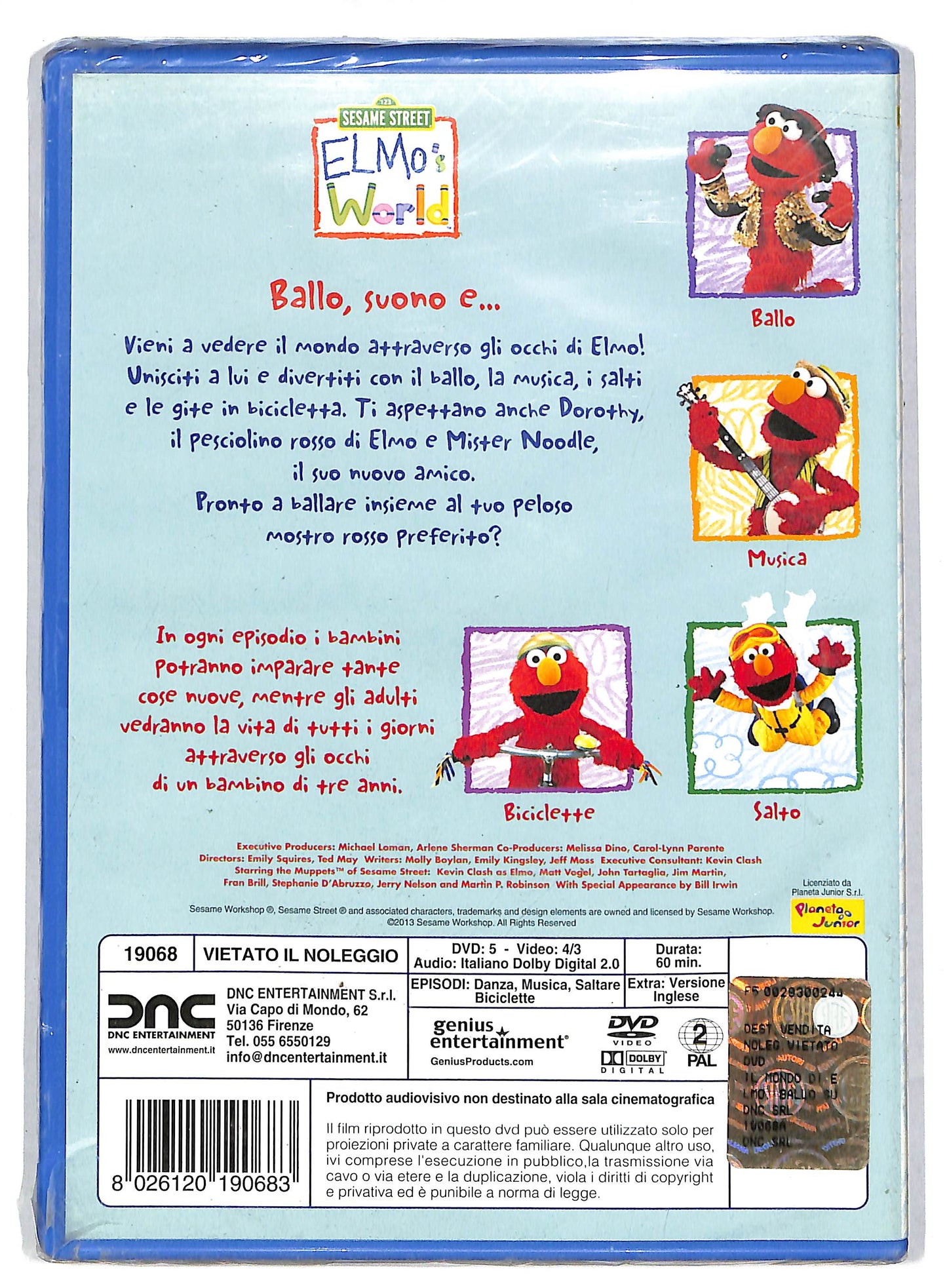EBOND Il mondo di Elmo - Ballo suono & leggo Volume 02 DVD DB611612