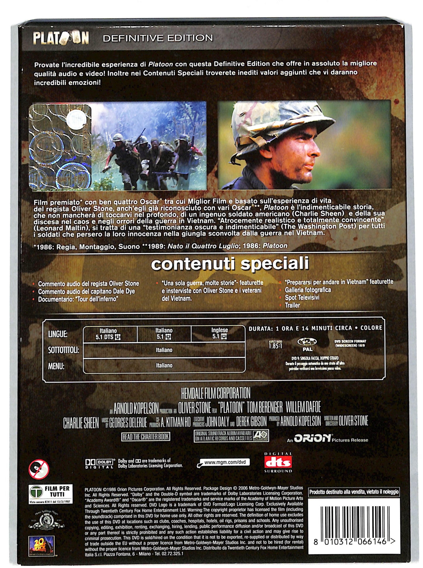 EBOND Platoon - 2 dischi DVD DB612112