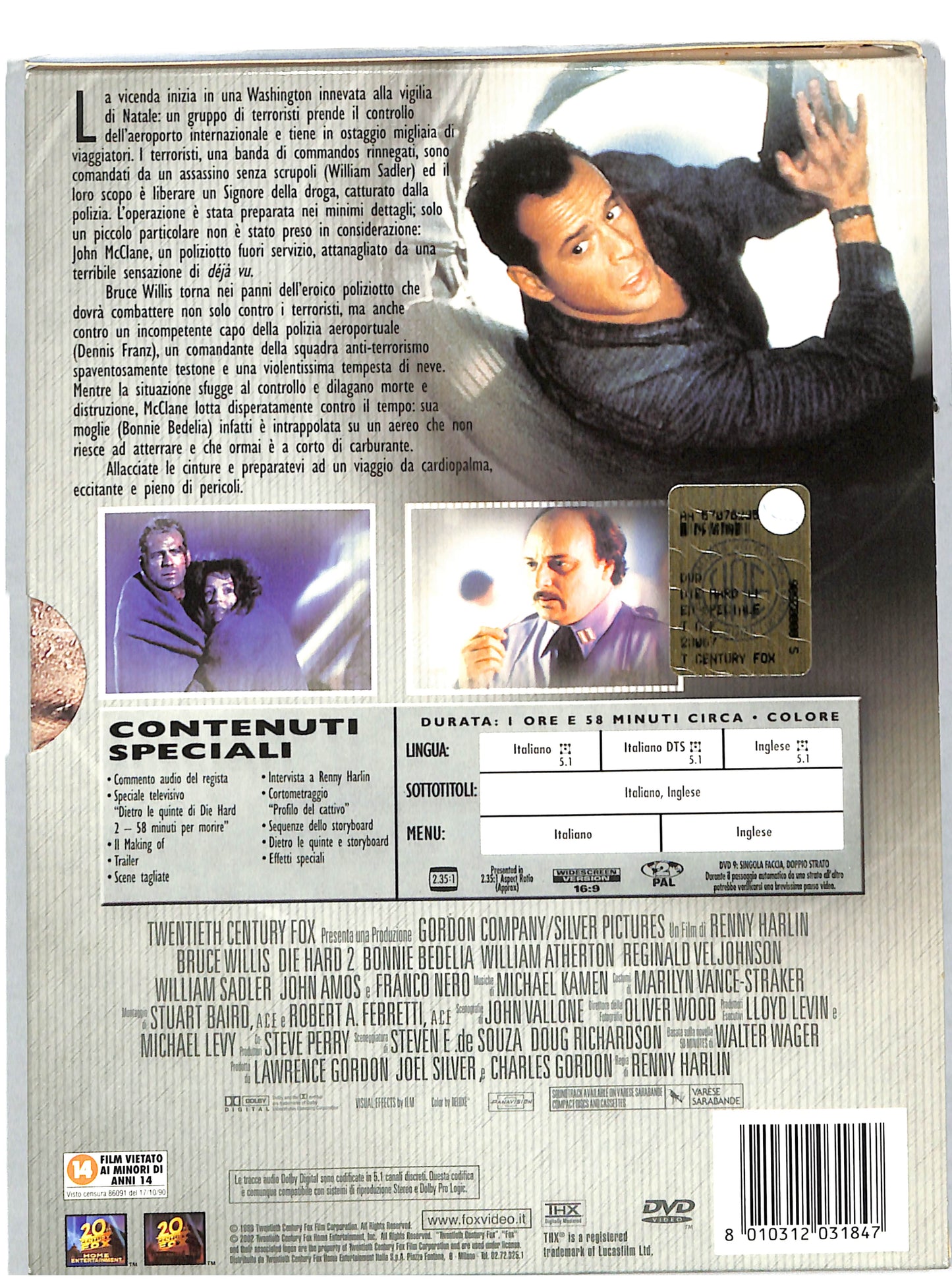 EBOND Die Hard 2 - 58 minuti per morire DIGIPACK EDIZIONE SPECIALE DVD DB612407