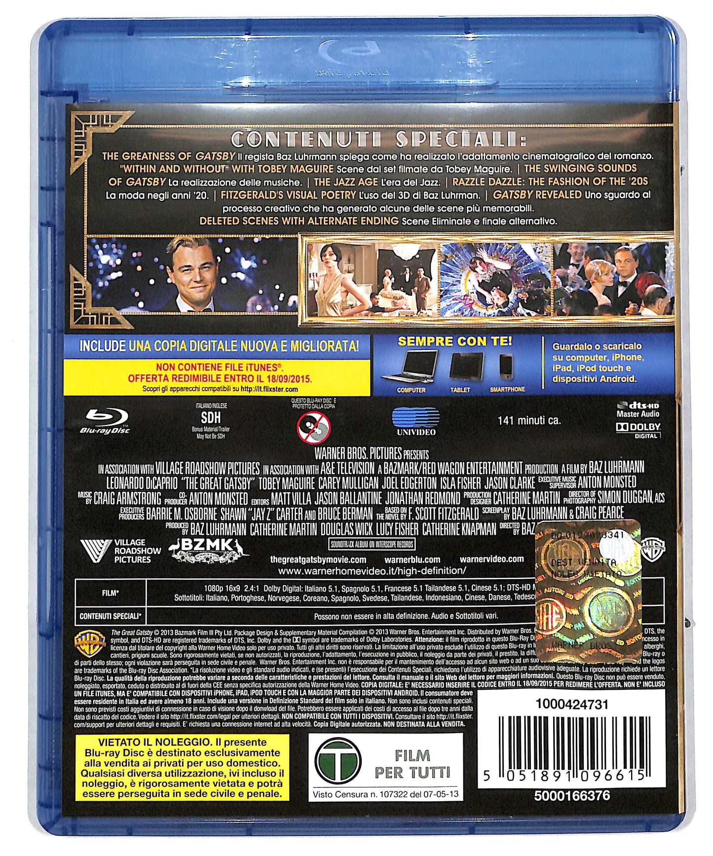 EBOND Il grande Gatsby BLURAY DB612648
