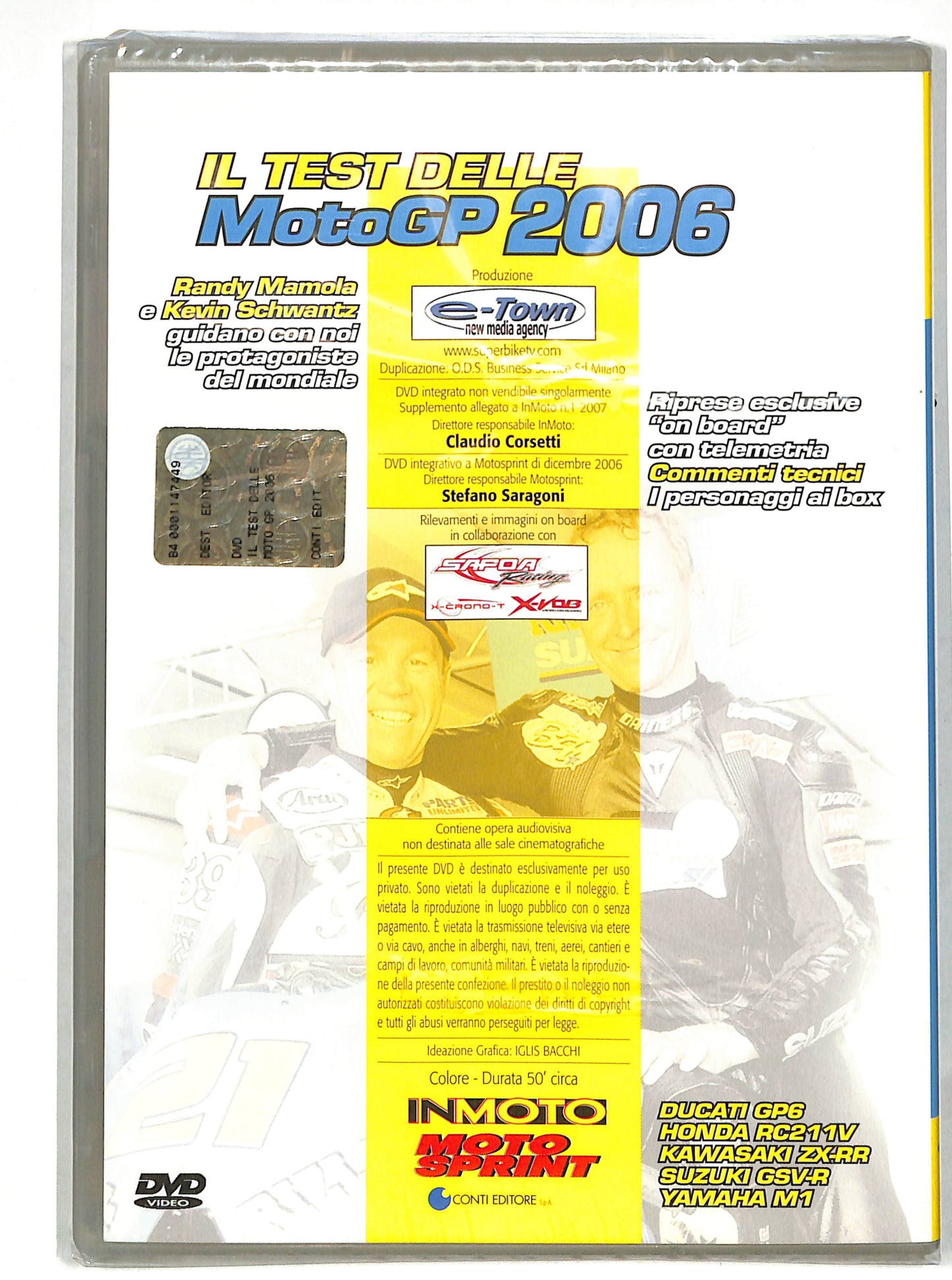 EBOND Il test delle moto Gp 2006 EDITORIALE DVD DB612808