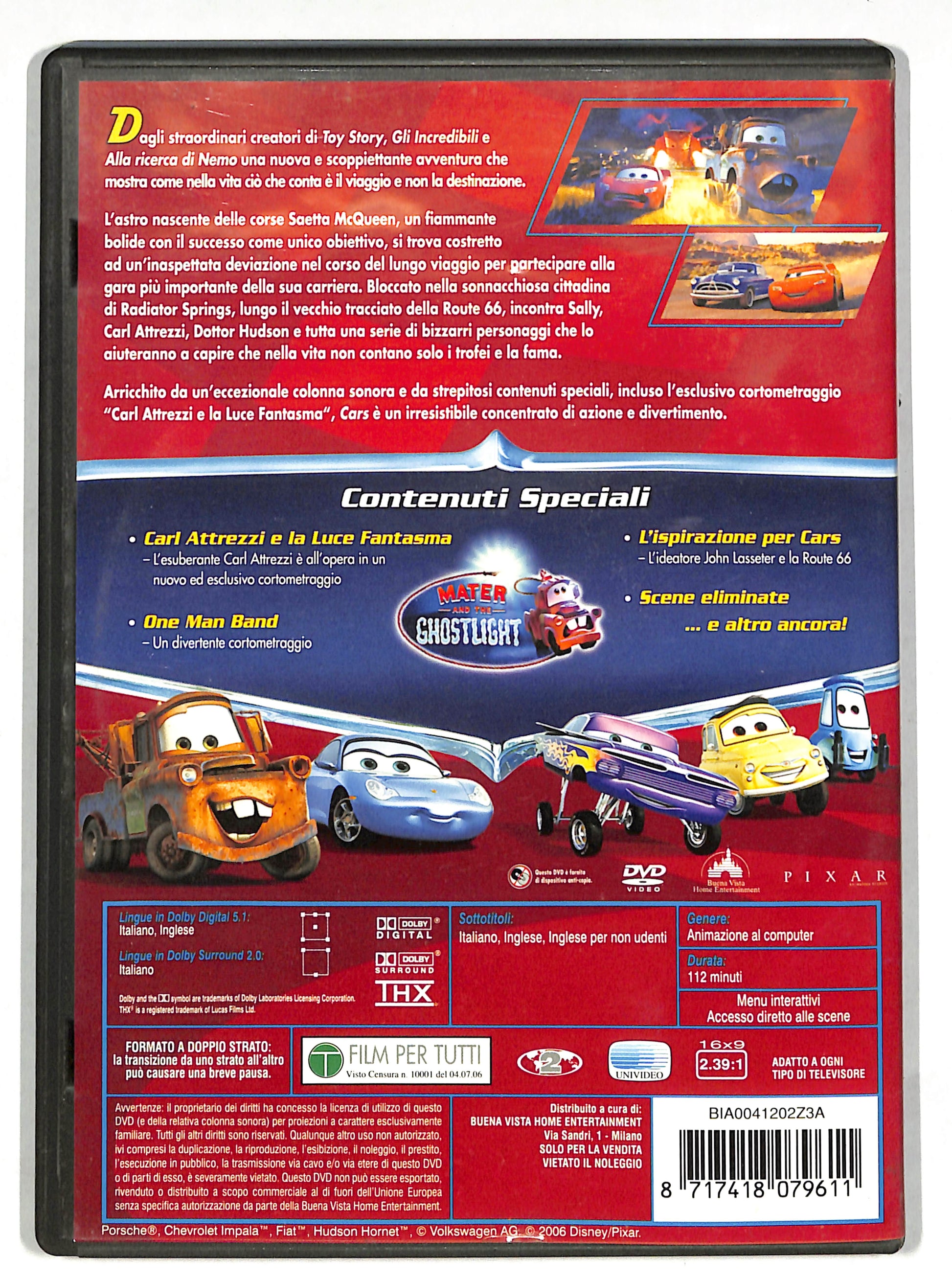 EBOND Cars motori ruggenti DVD DB612816 – Ebond