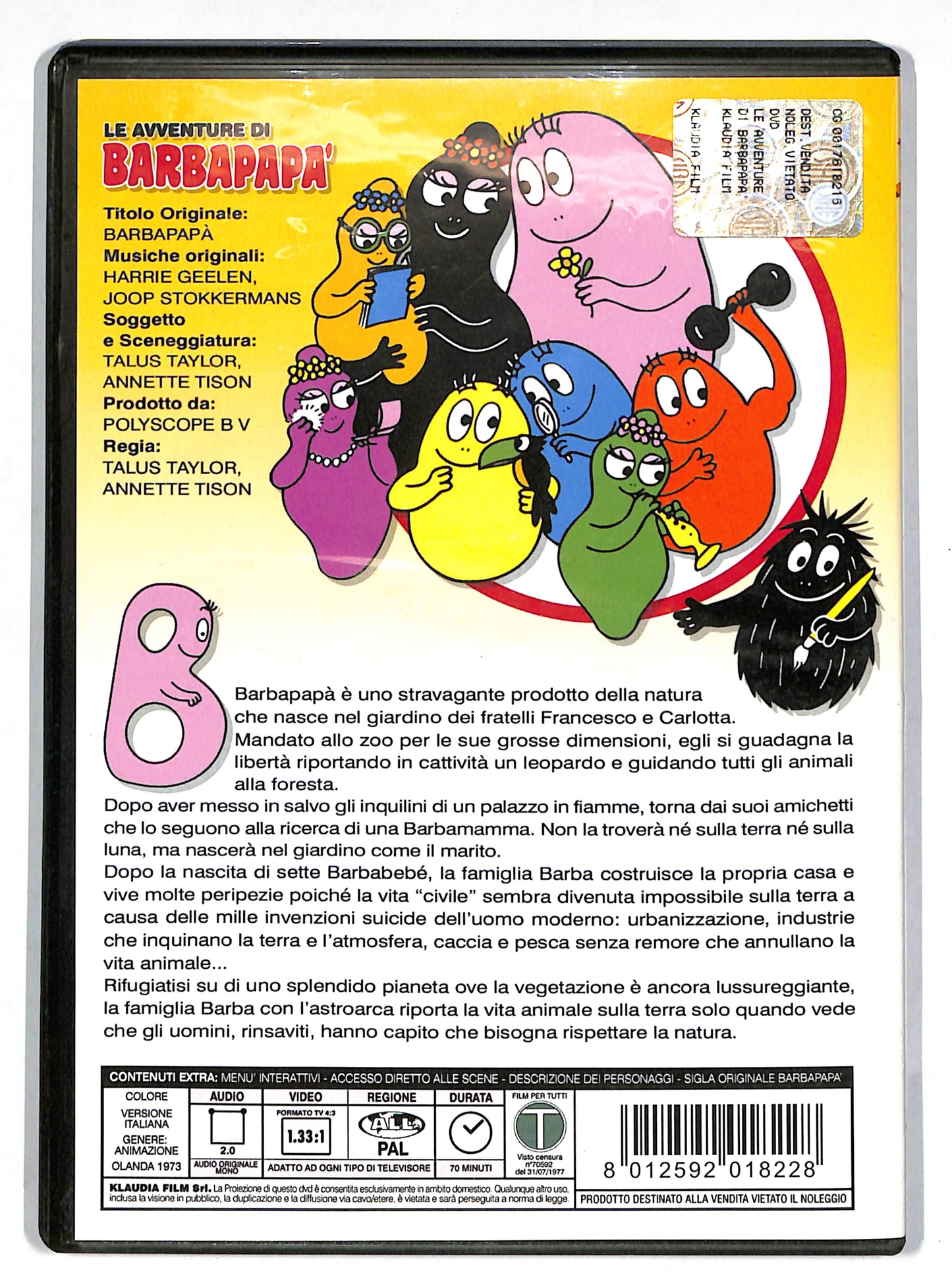 EBOND Le avventure di Barbapapa DVD DB612842