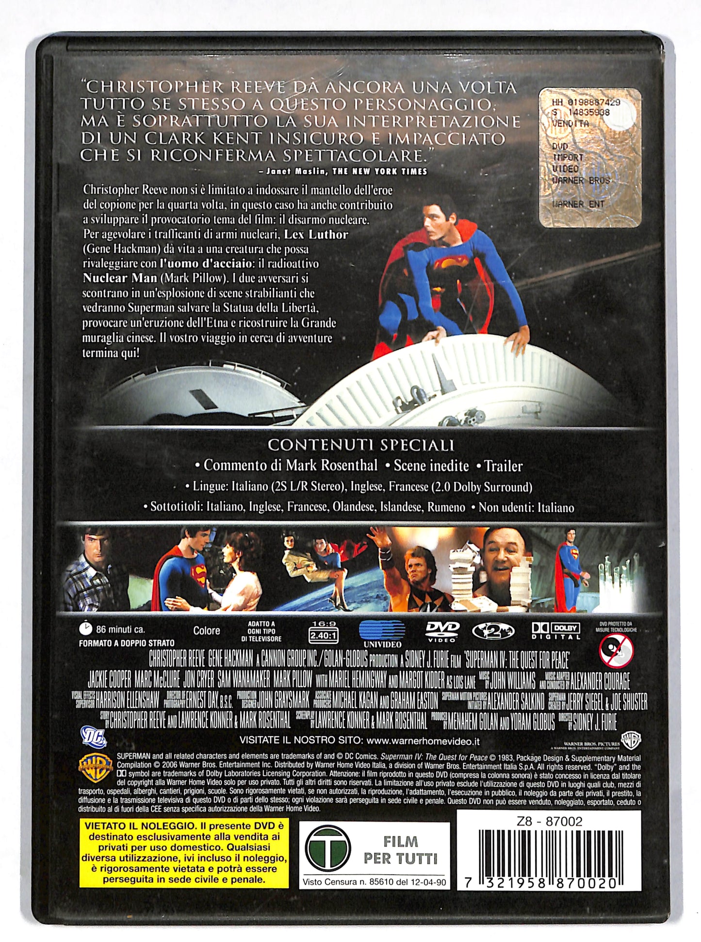 EBOND Superman IV DVD DB612849