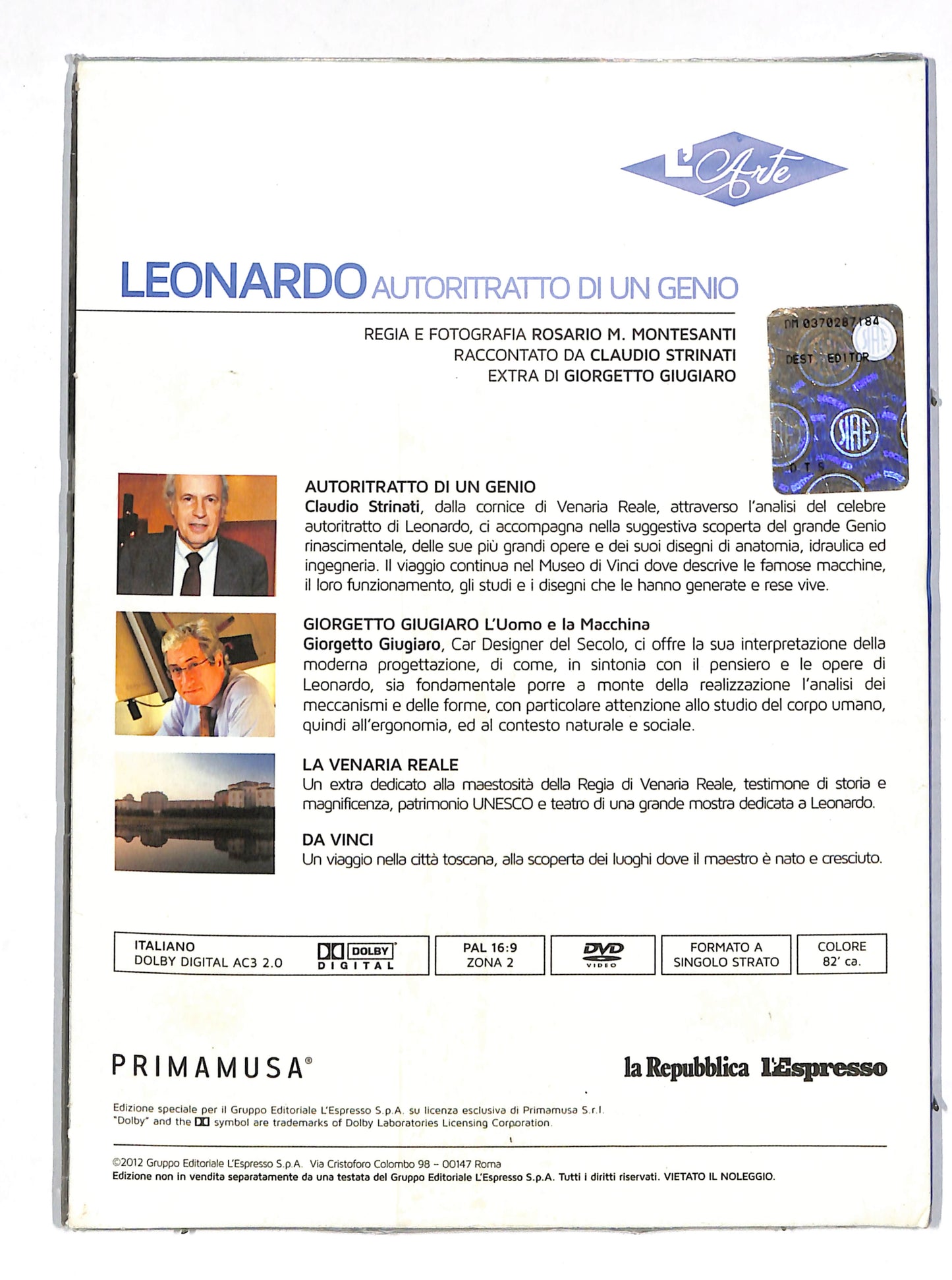 EBOND Leonardo - autoritratto di un genio DIGIPACK EDITORIALE DVD DB612862