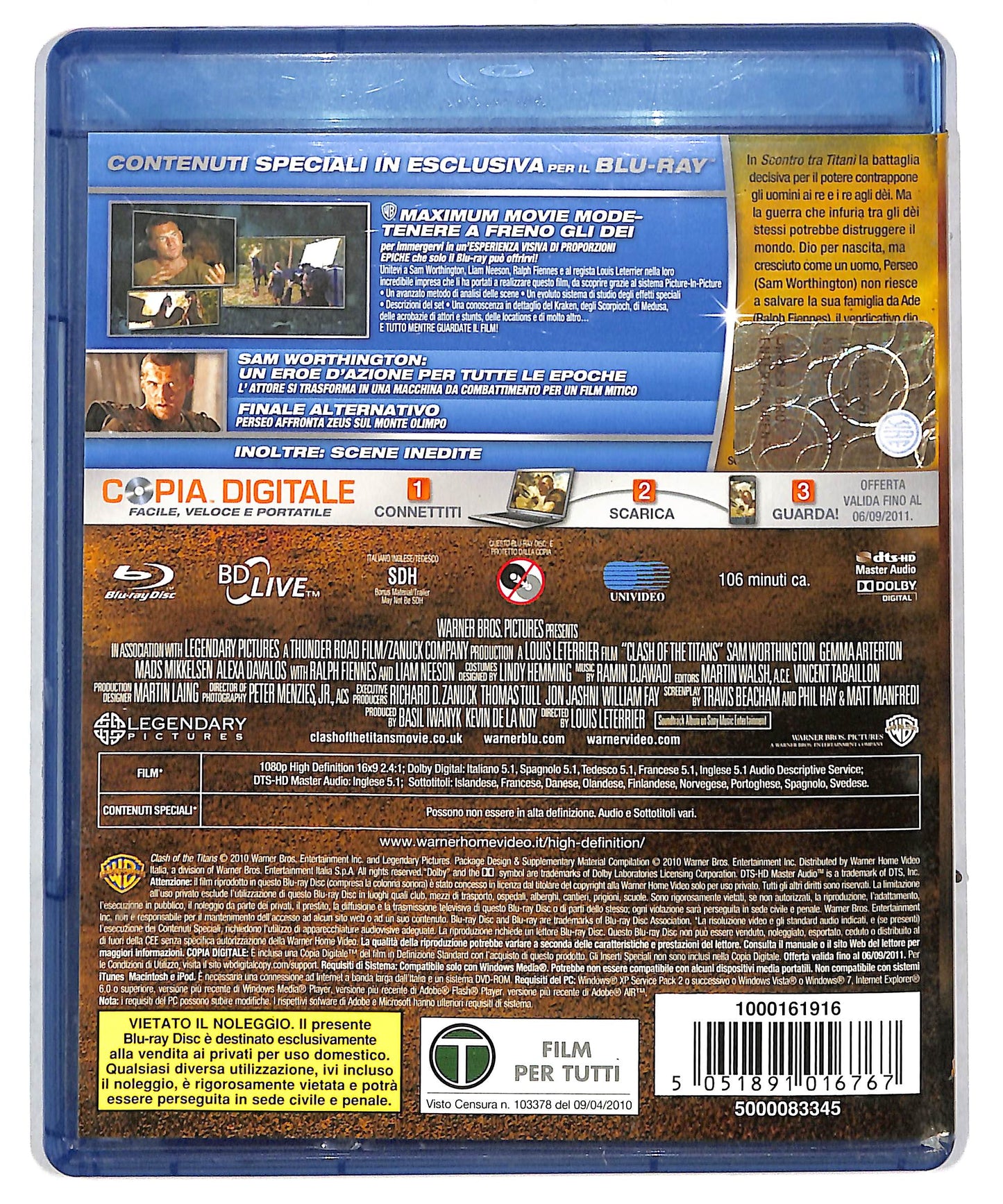 EBOND Scontro tra titani BLURAY DB613136