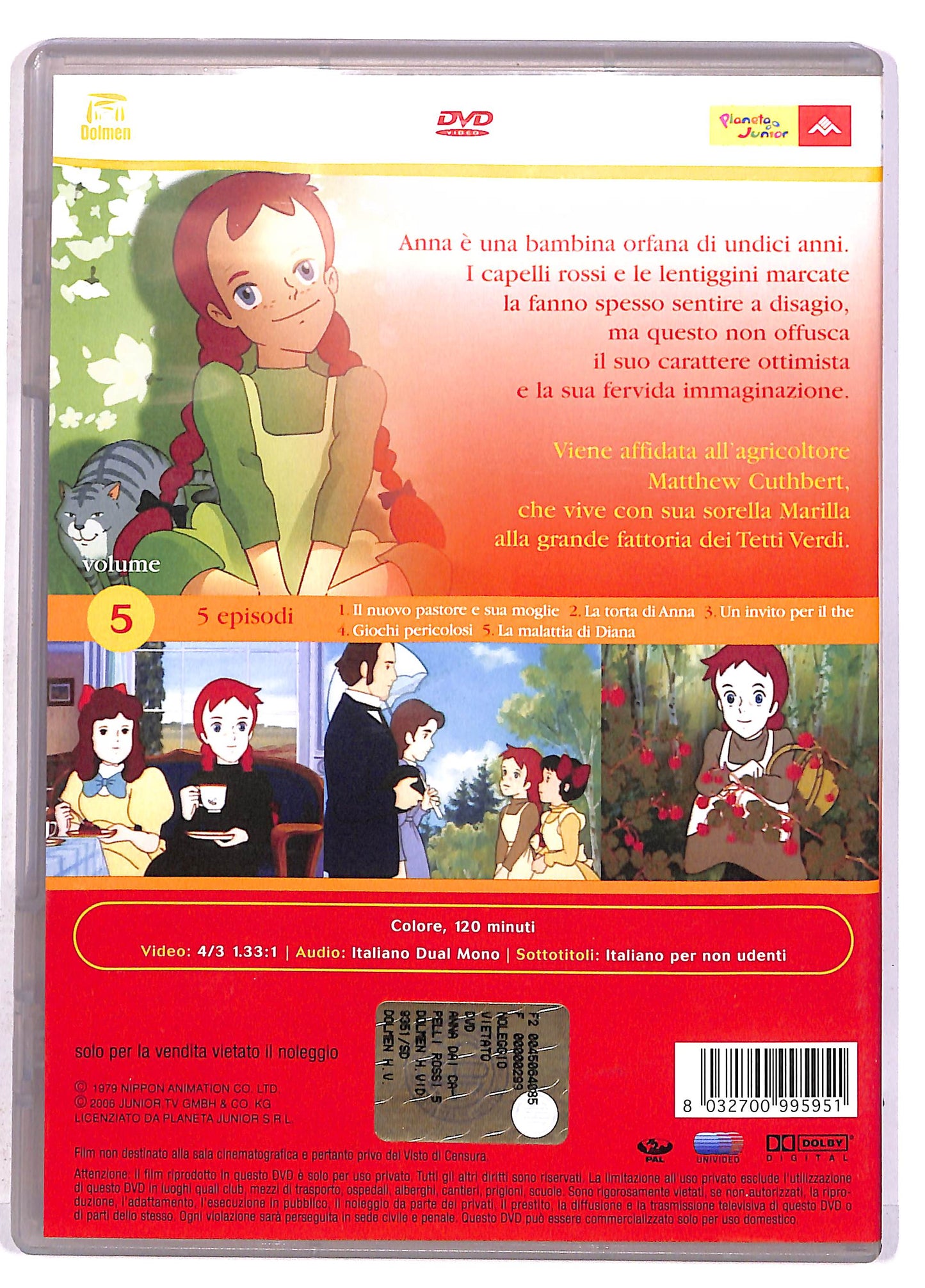 EBOND anna dai capelli rossi Vol 5 EDITORIALE DVD DB613318
