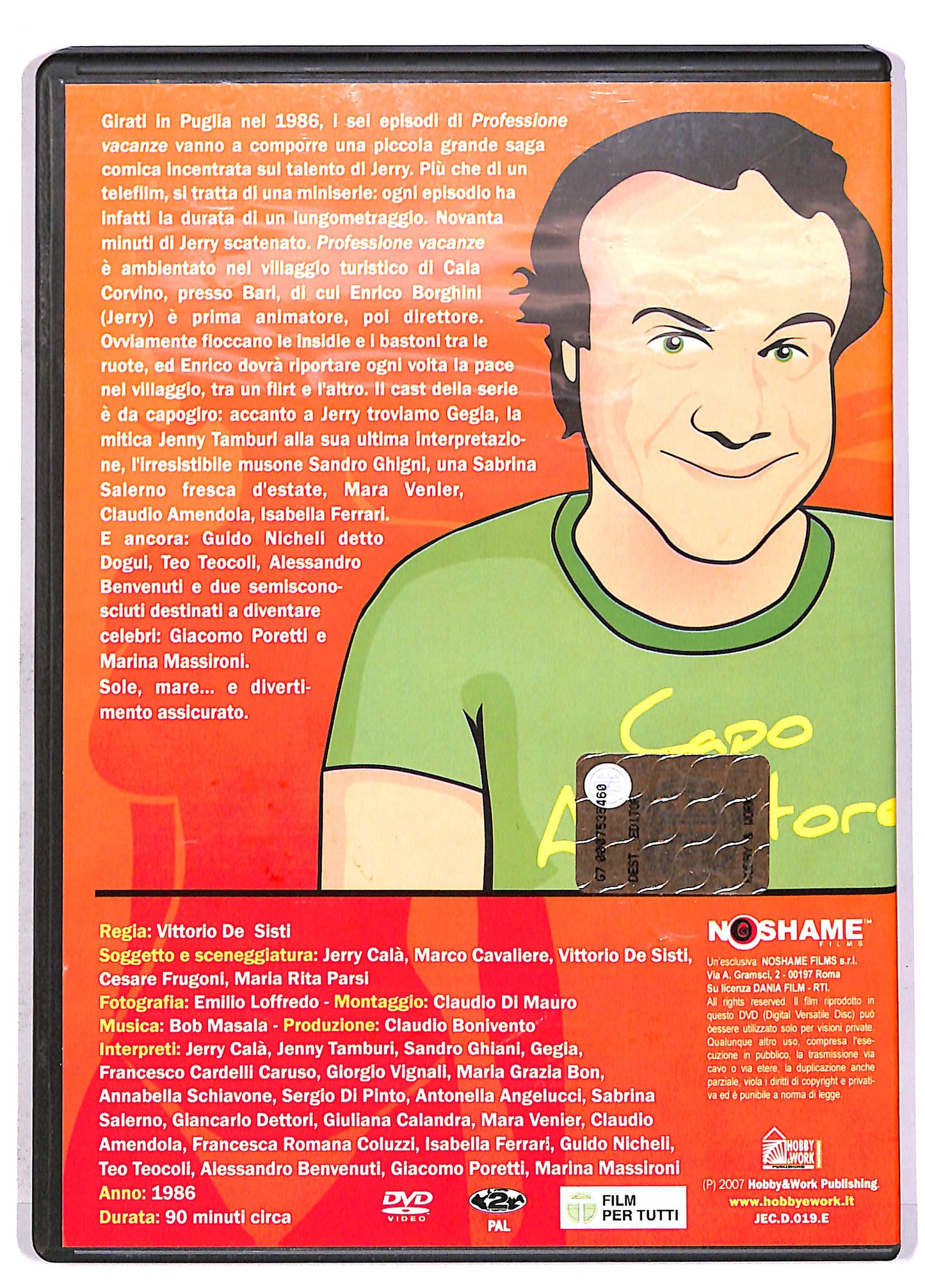 EBOND Professione Vacanze Vol.1 - Jerry Cala (booklet +) Editoriale DVD DB613342