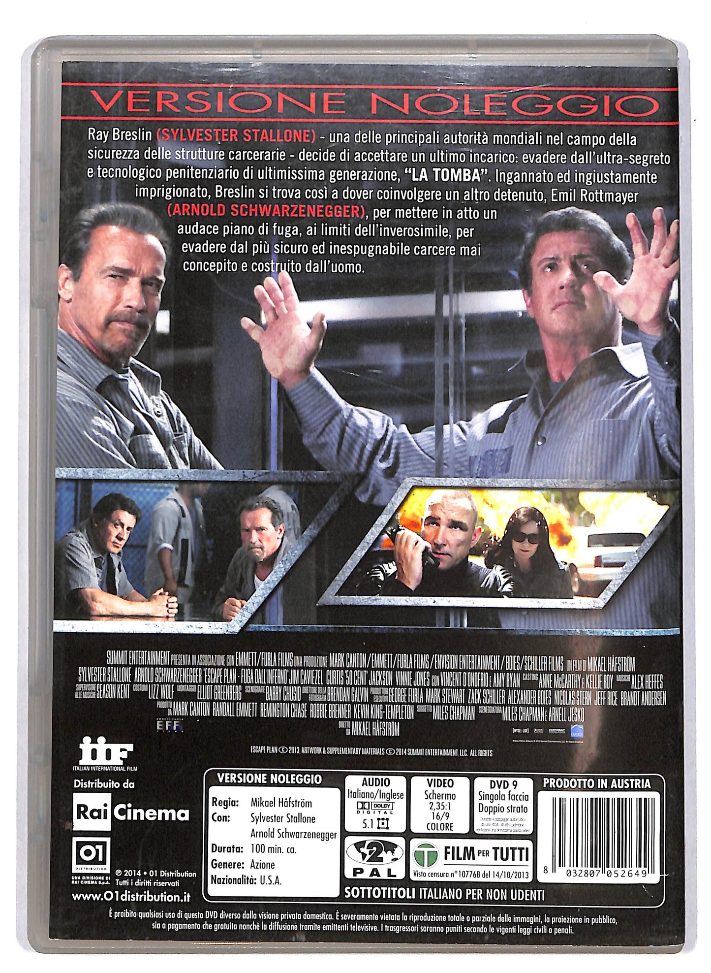EBOND Escape Plan - Fuga dall'inferno Noleggio DVD DB613665