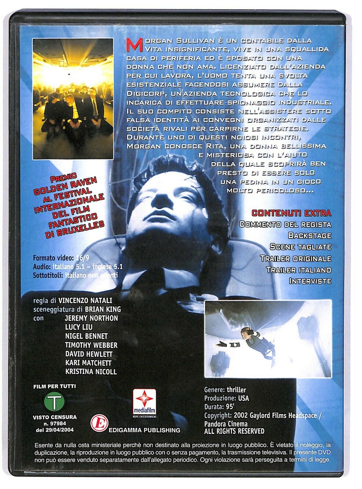 EBOND Cypher Con Jeremy Northam, Lucy Liu Editoriale DVD DB614304