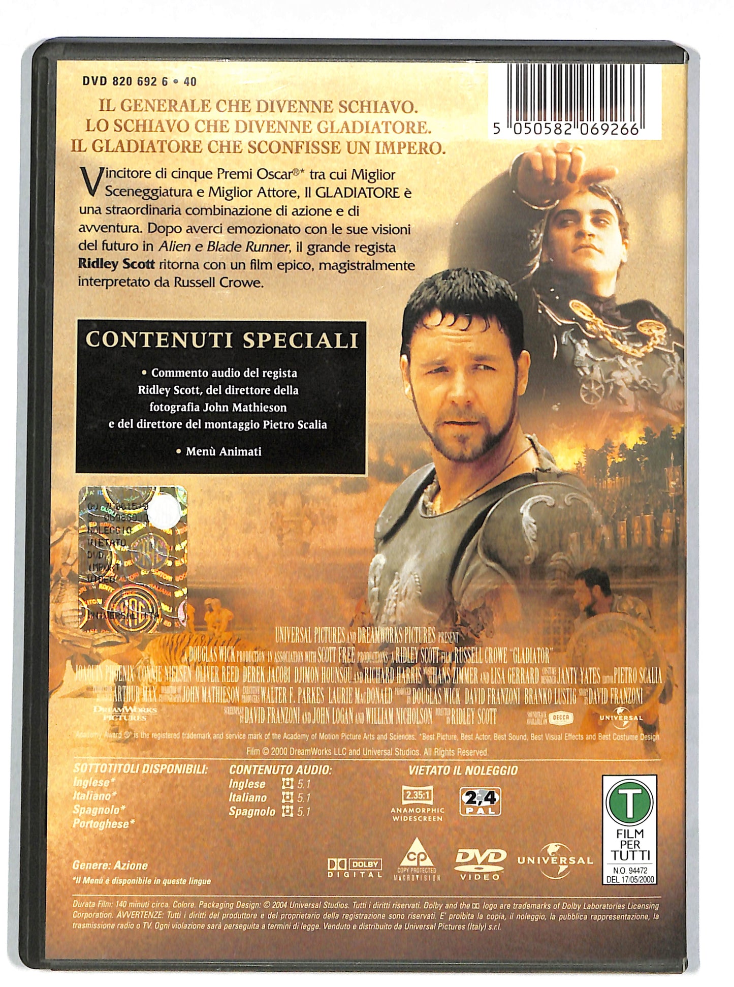 EBOND Il Gladiatore DVD DB614406