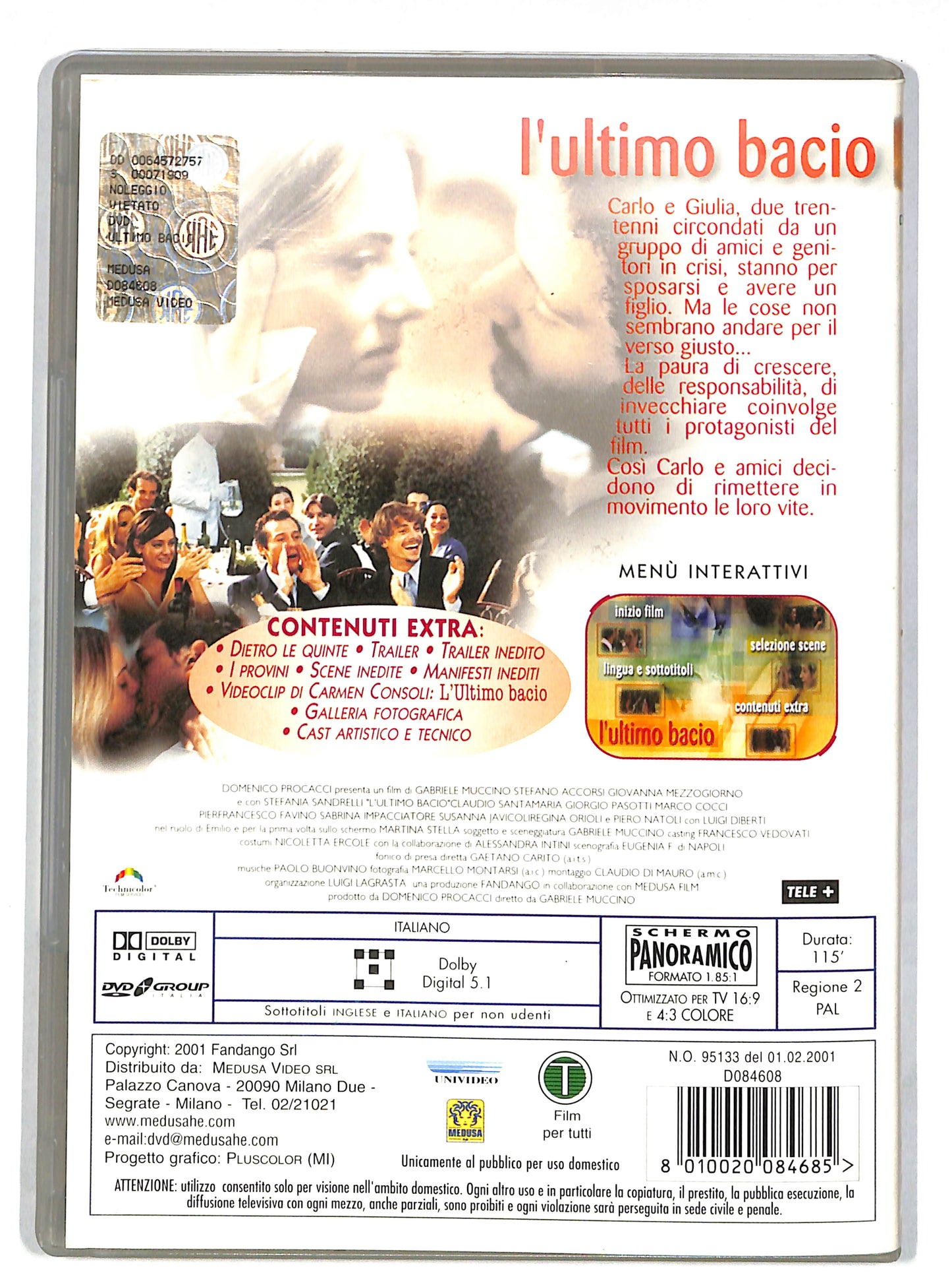 EBOND L'ultimo bacio DVD DB614412