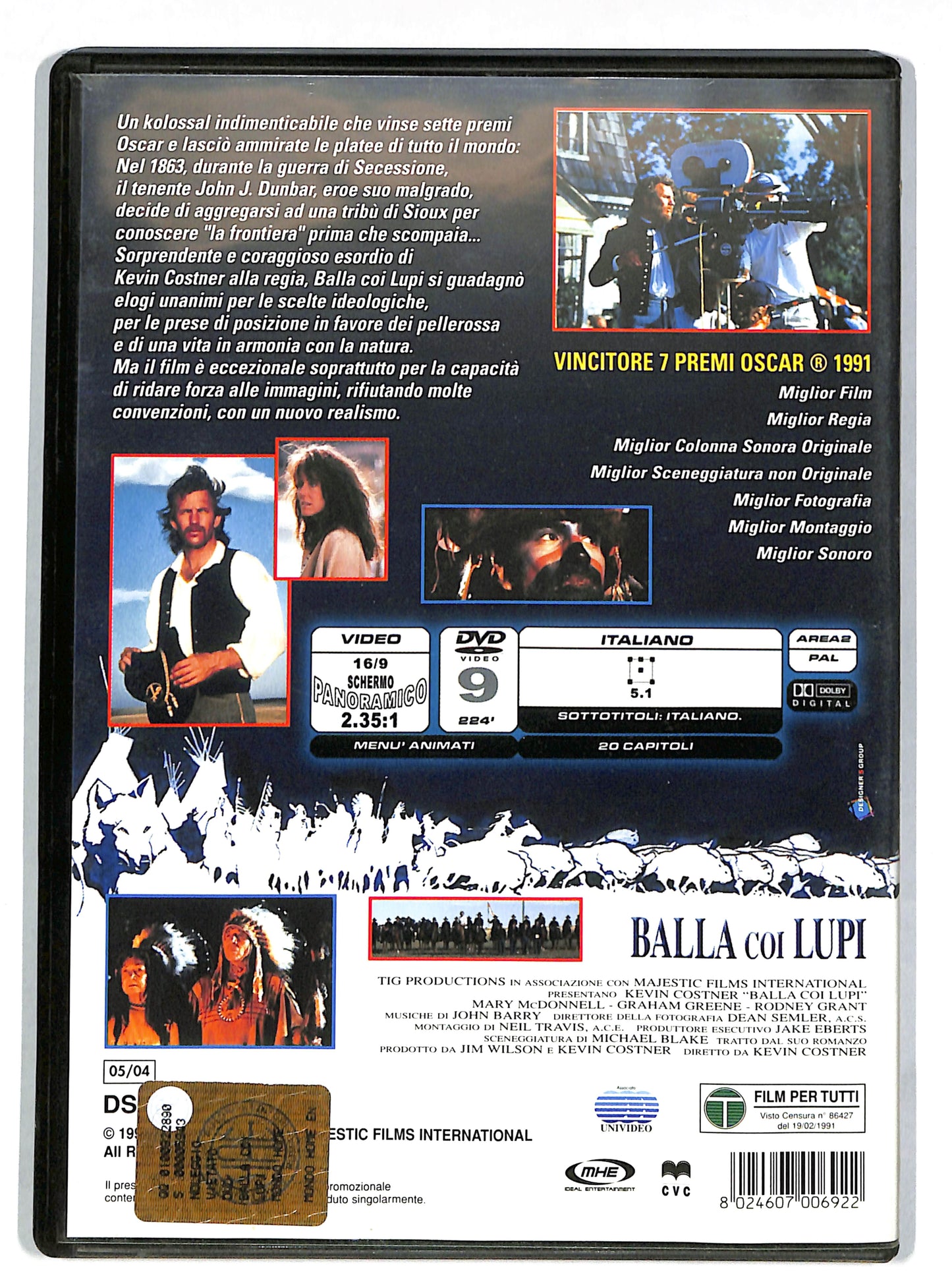 EBOND Balla coi lupi - Dances with Wolves DVD DB614413