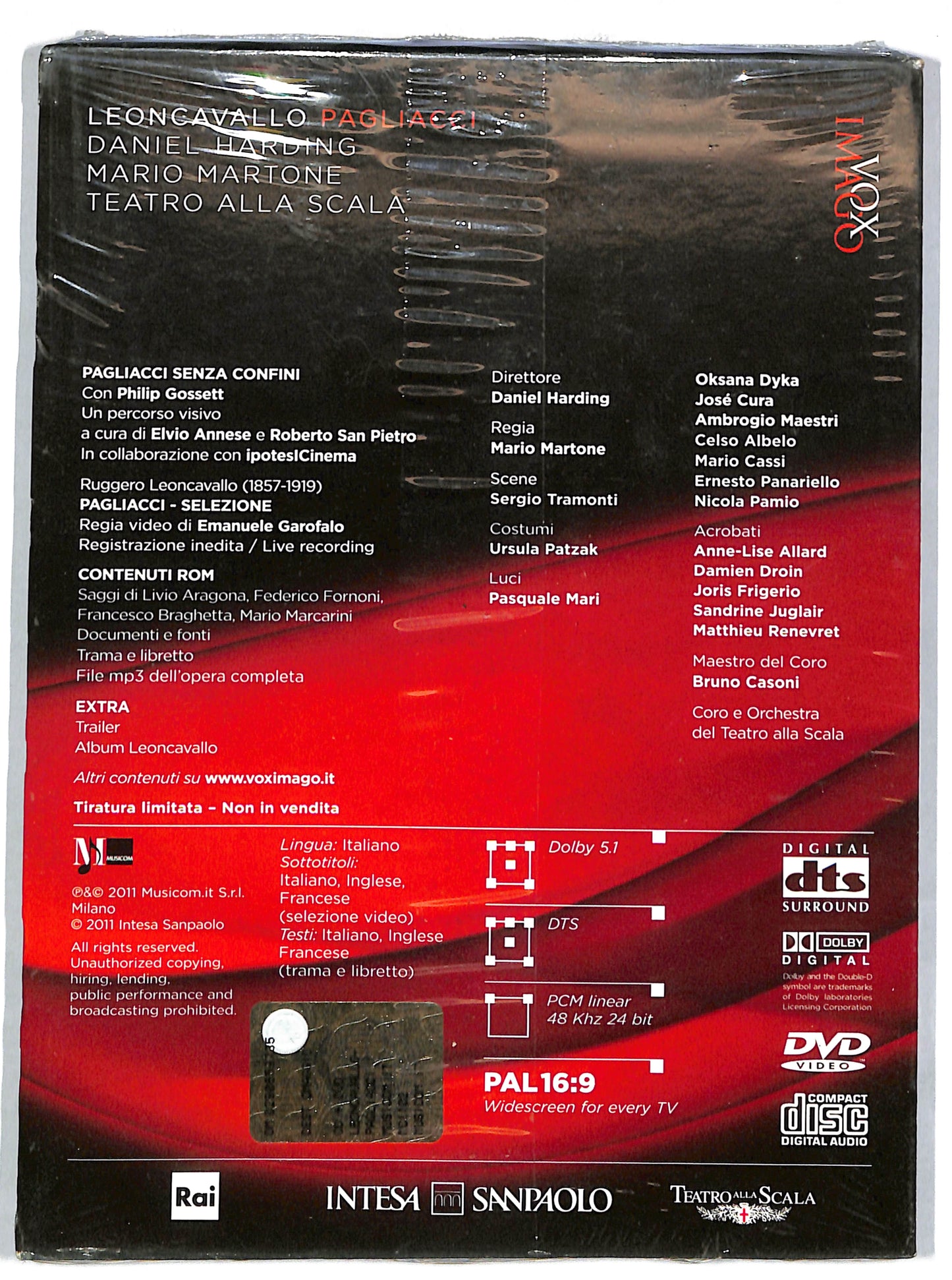 EBOND Leoncavallo Pagliacci - Teatro alla scala EDITORIALE DIGIPACK DVD DB614426