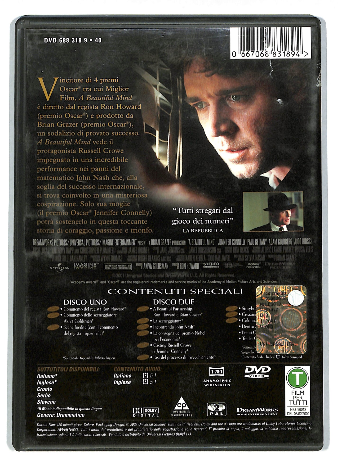 EBOND A Beautiful mind ( 2 dischi ) DVD DB614449