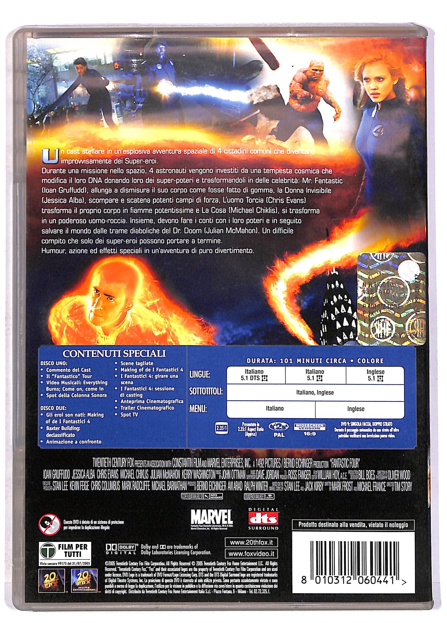 EBOND I Fantastici 4 EDIZIONE SPECIALE DVD DB615401