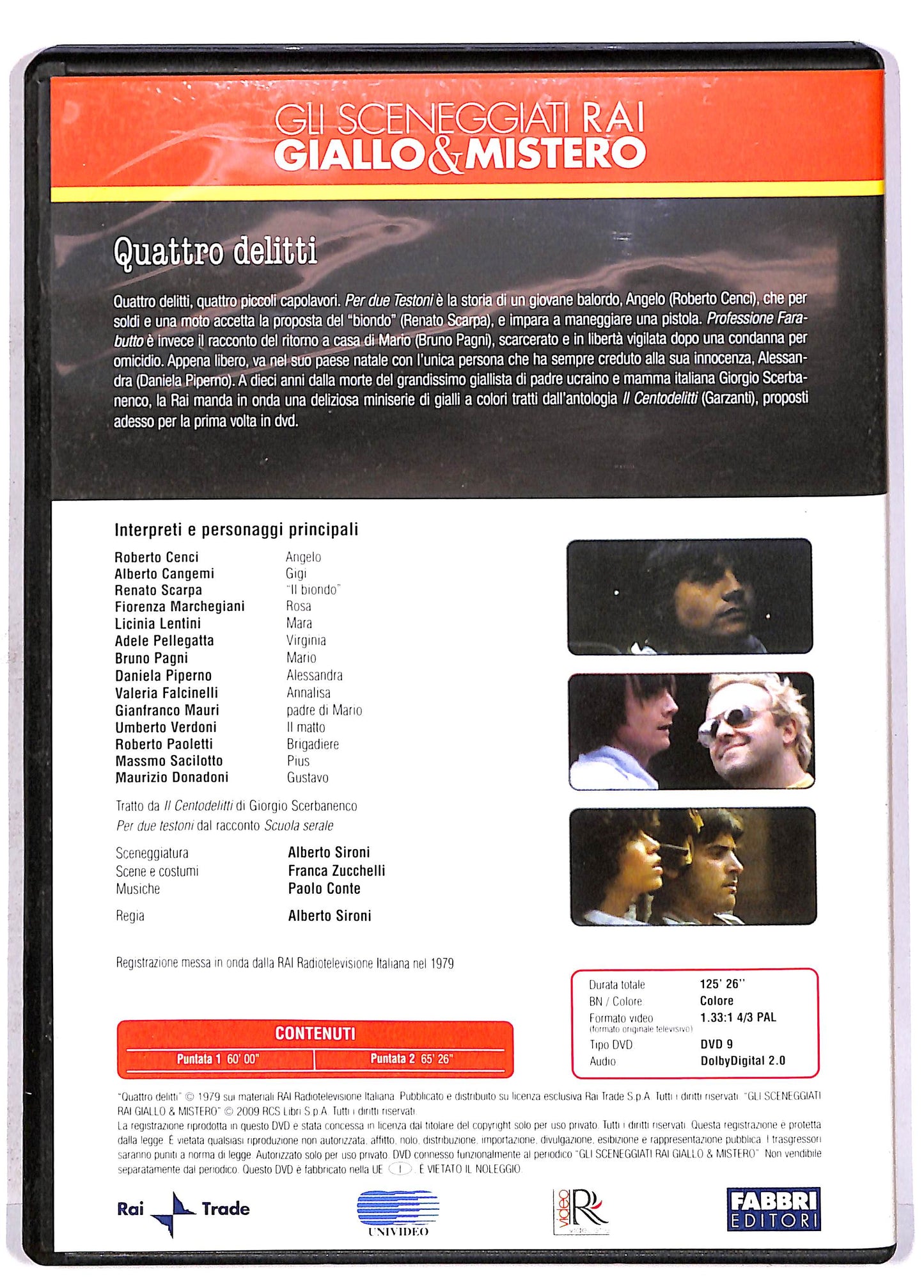 EBOND Quattro delitti Puntate 1-2 EDITORIALE DVD DB615423
