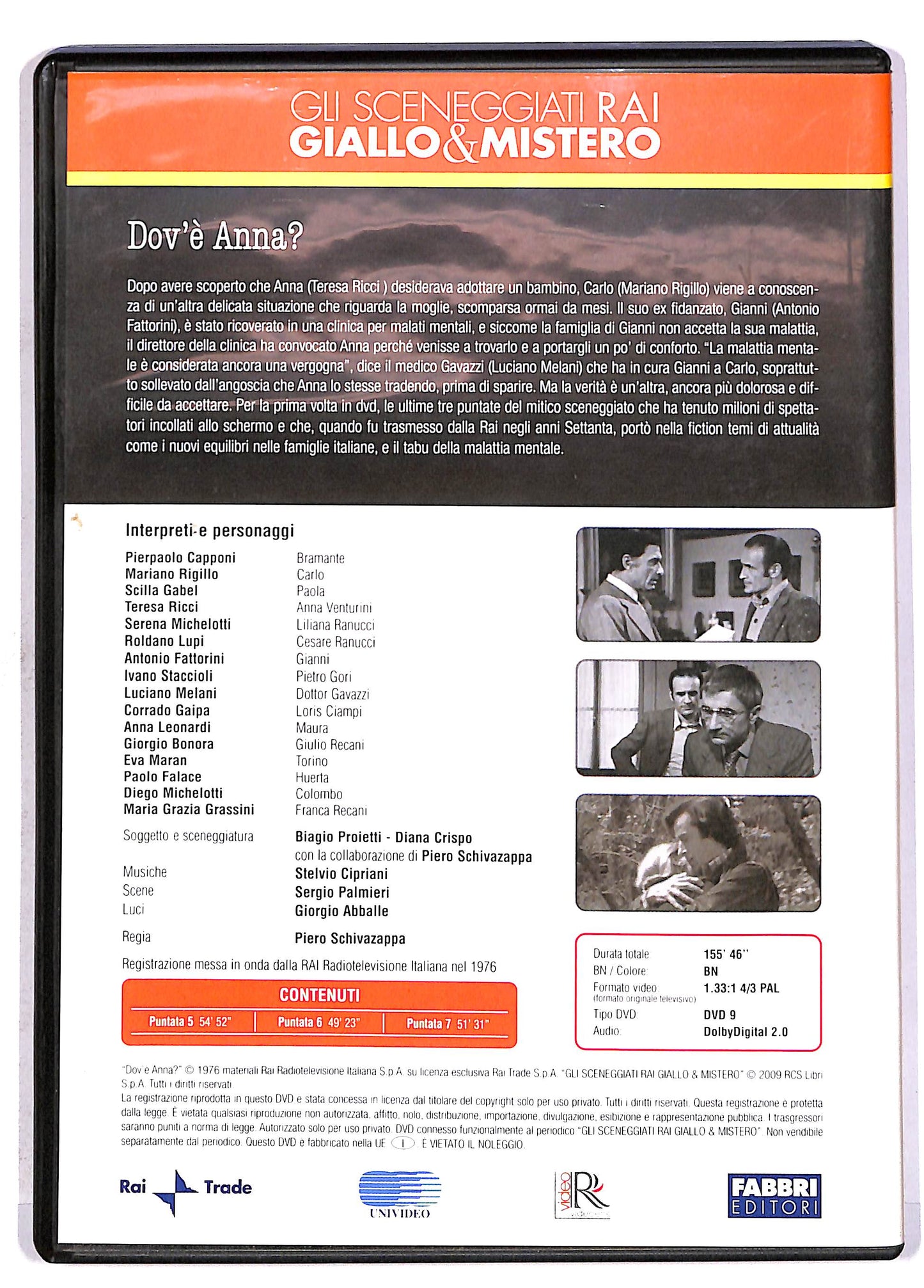 EBOND Dov'è Anna. / Puntate 5-7 Editoriale DVD DB615435