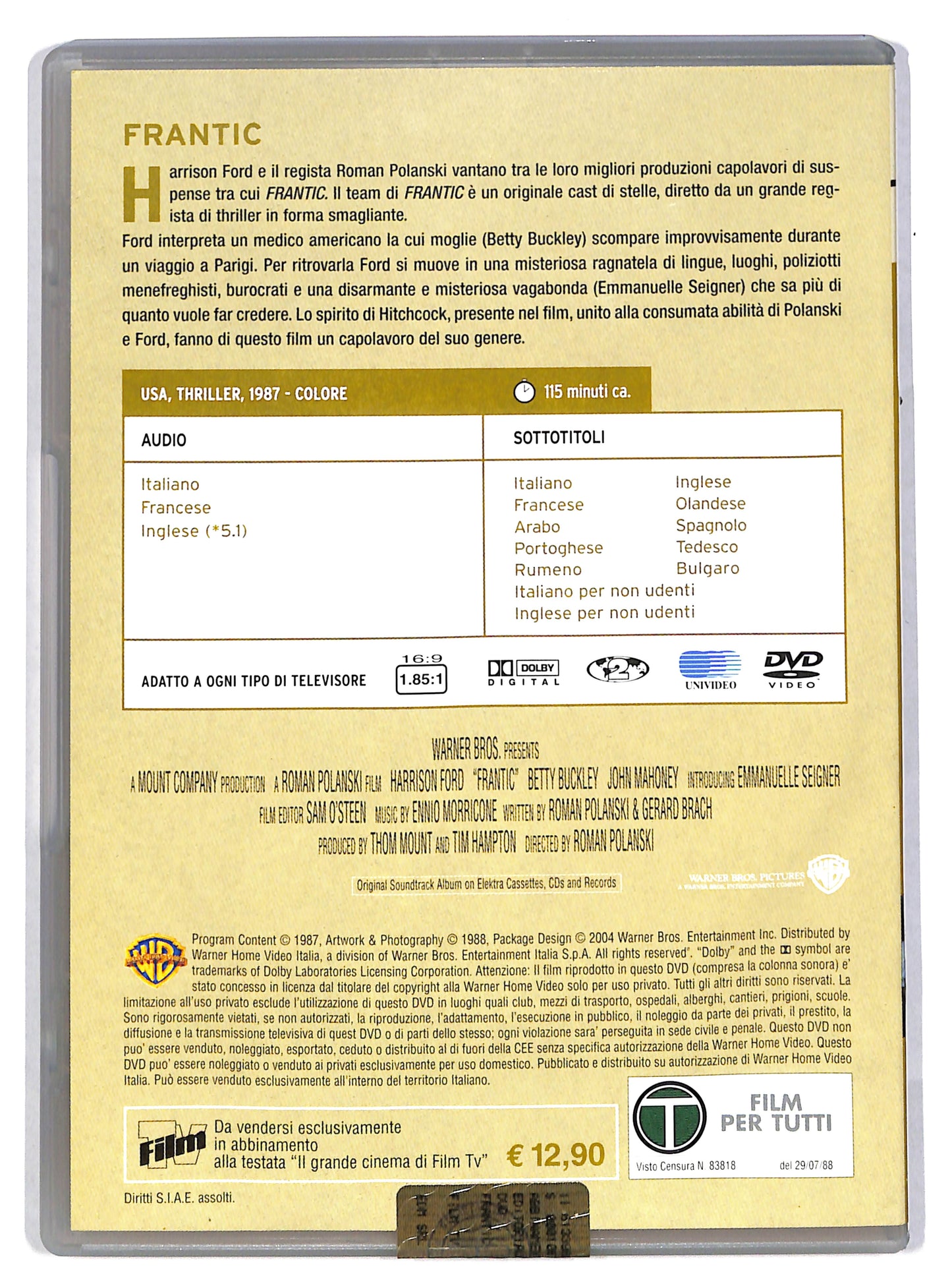EBOND Frantic EDITORIALE DVD DB616153