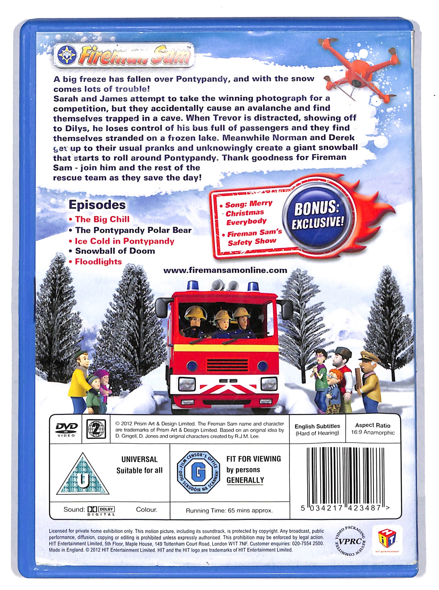 EBOND Fireman Sam Snow Trouble EDIZIONE UK DVD DB616162