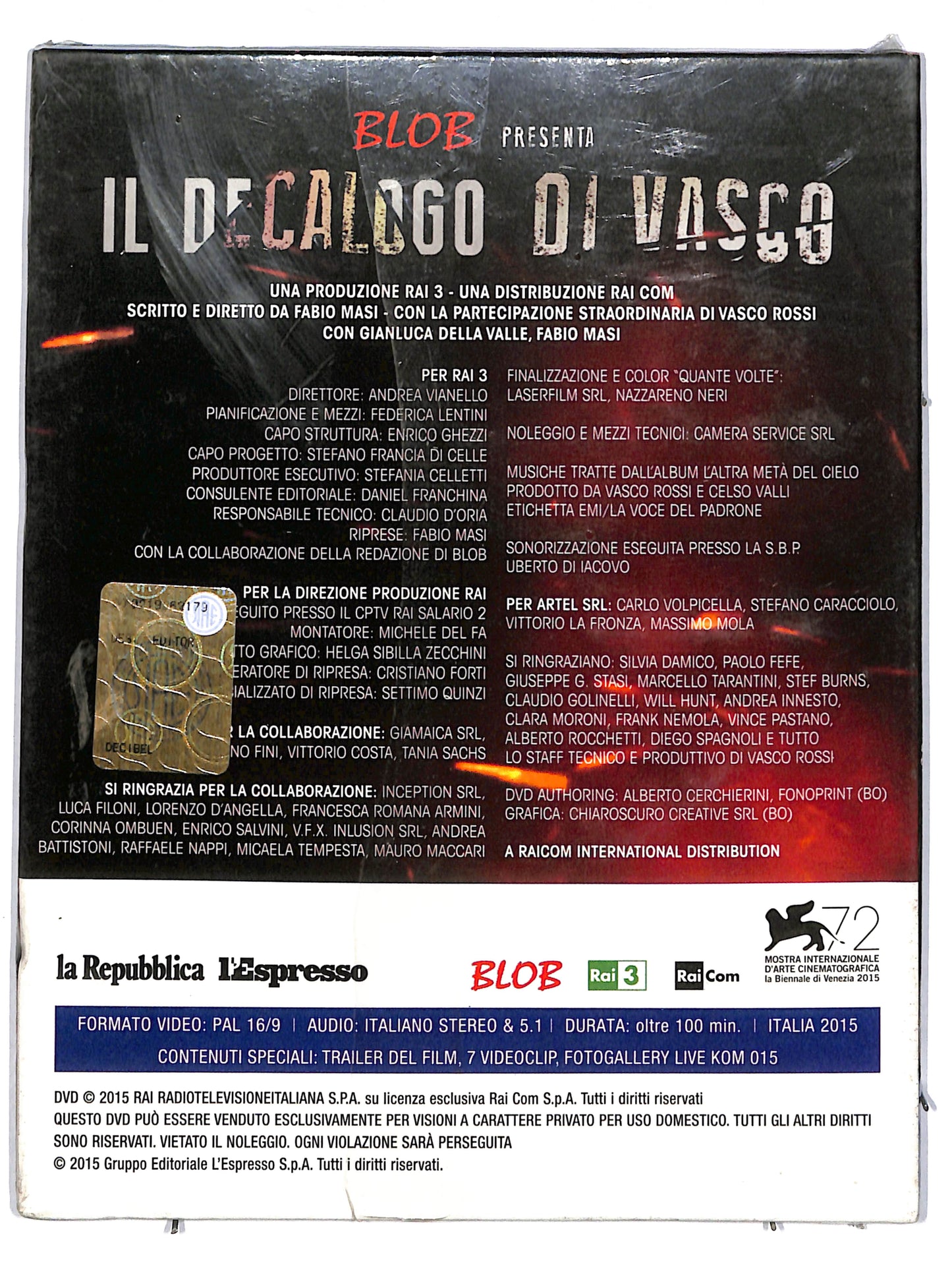 EBOND Blob Presenta - Il Decalogo di Vasco EDITORIALE DVD DB616607