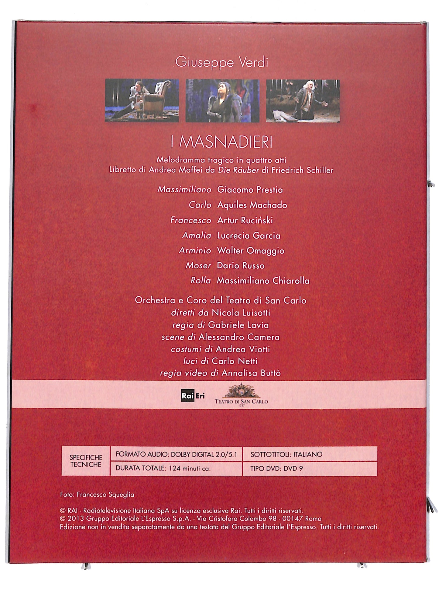 EBOND Viva Verdi 1813 - 2013 I Masnadieri vol 12 EDITORIALE DVD DB616628