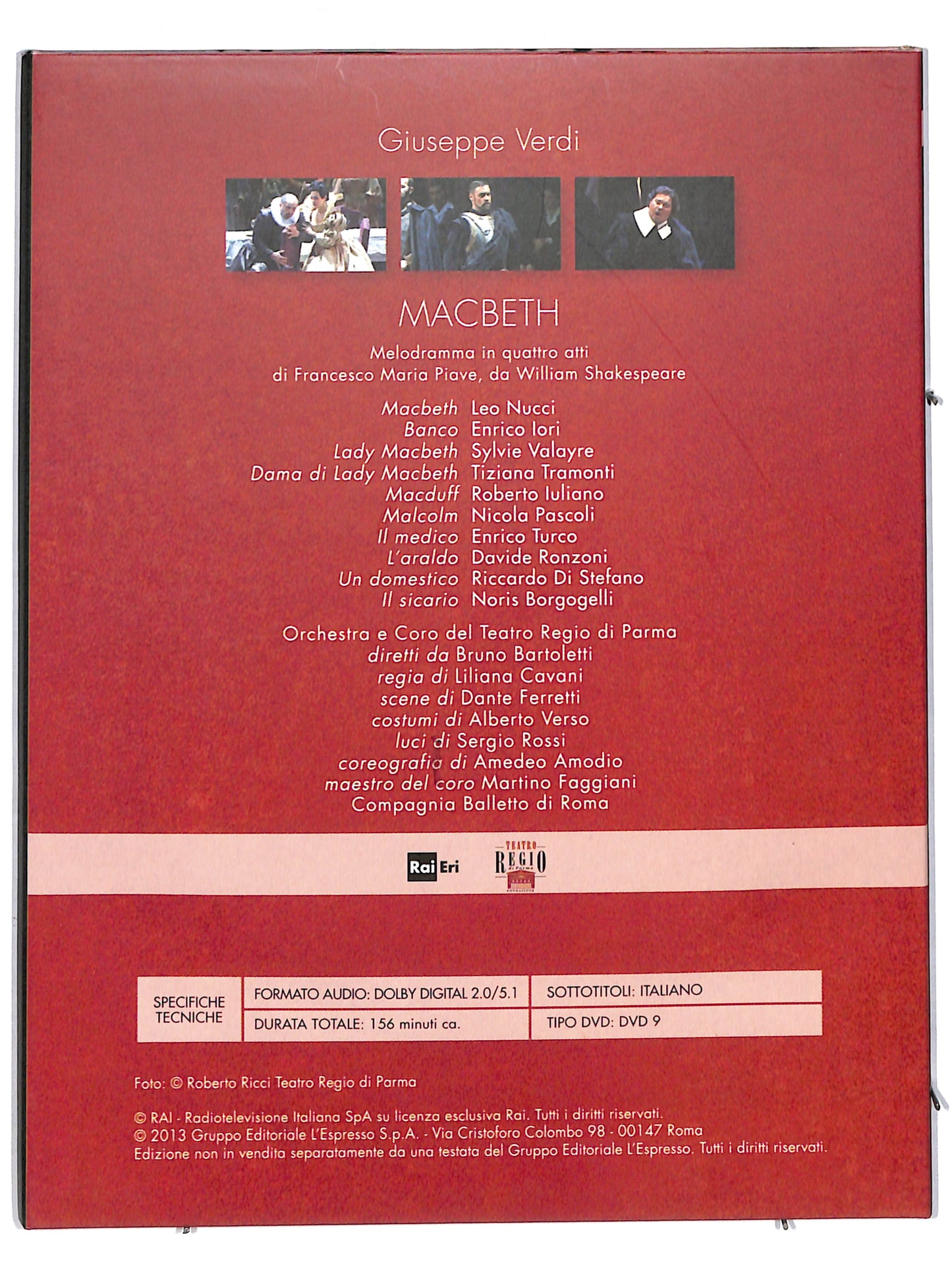 EBOND Viva Verdi 1813 - 2013 Macbeth vol 14 EDITORIALE DVD DB616630