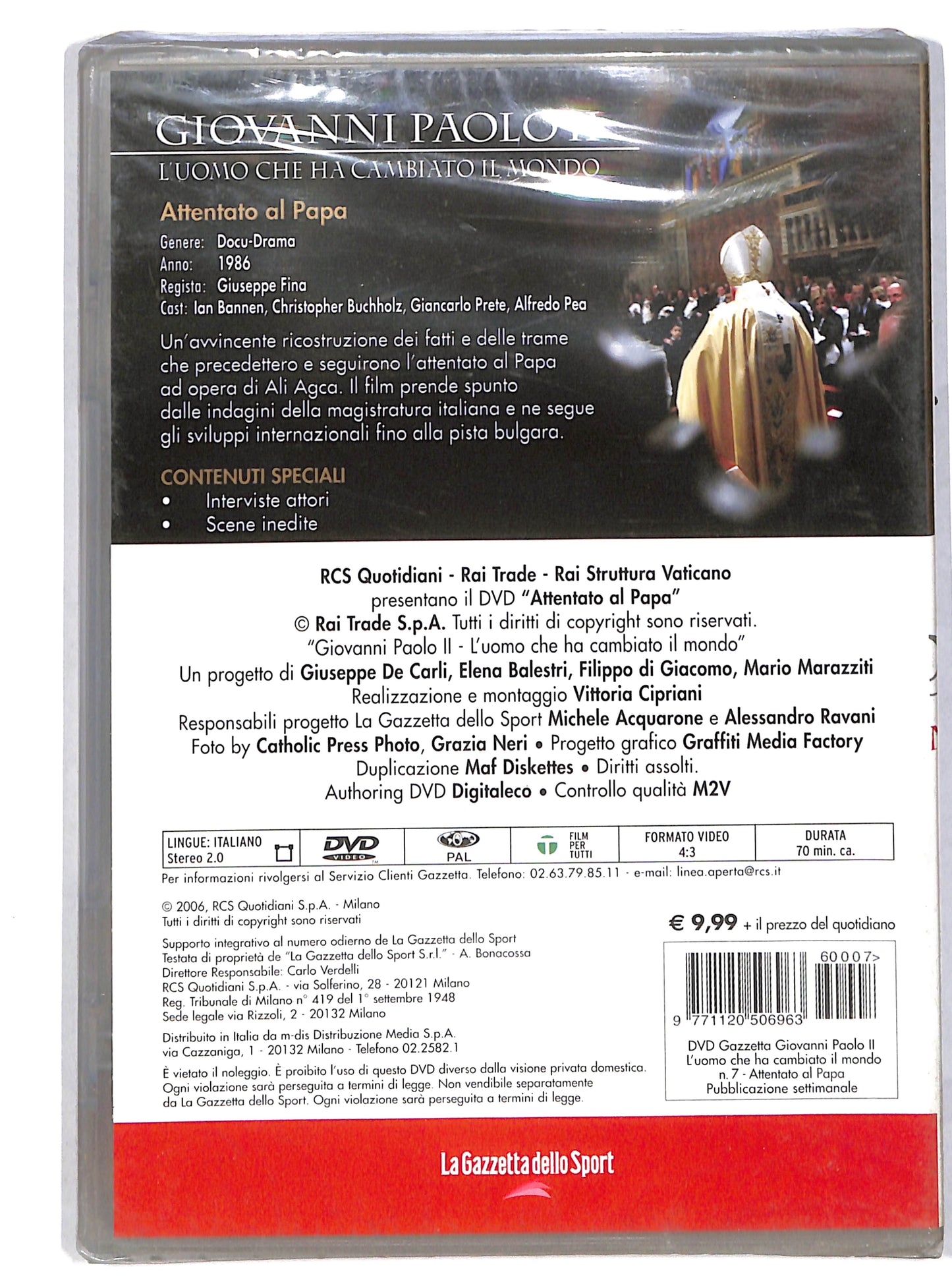 EBOND Giovanni Paolo 2 - Attentato al Papa EDITORIALE DVD DB616632